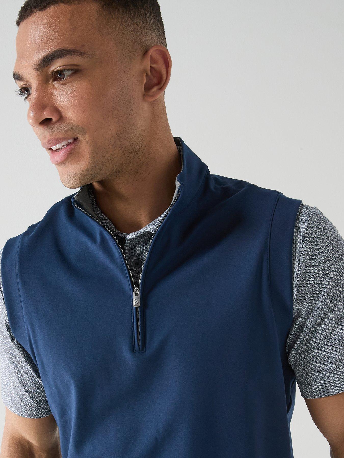 Image 6 of 6 of adidas Mens Golf Ultimate 365 Quarter Zip Vest - Navy