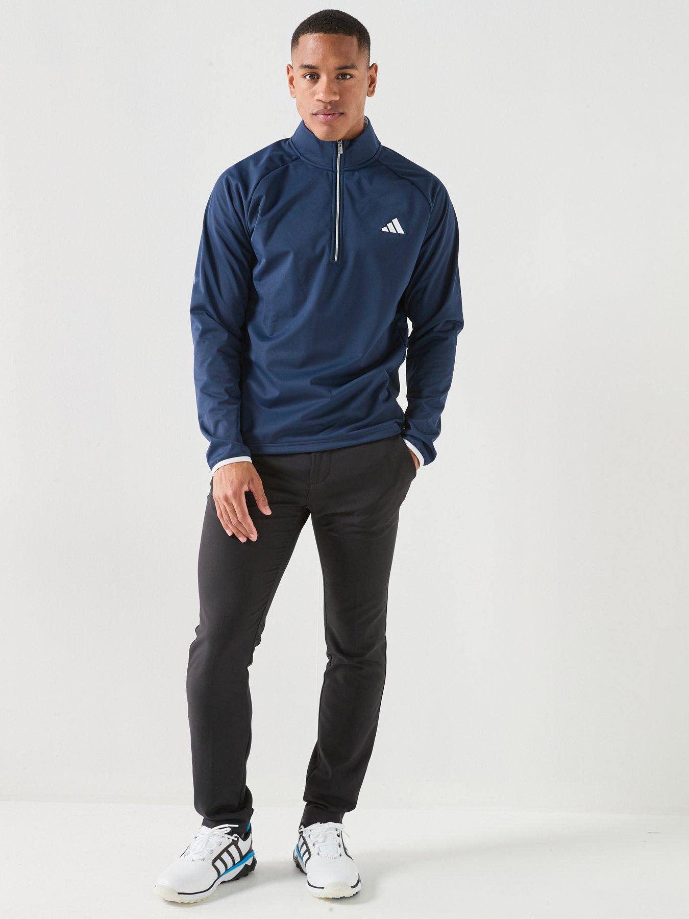 Image 3 of 6 of adidas Mens Golf Ultimate 365 Water Repellent Quarter Zip - Navy