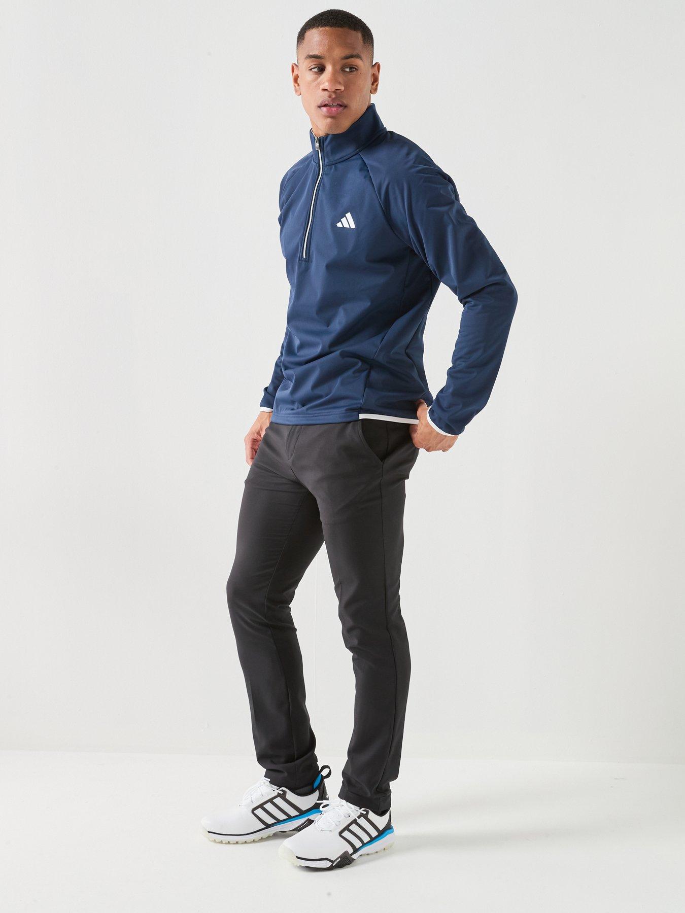 Image 6 of 6 of adidas Mens Golf Ultimate 365 Water Repellent Quarter Zip - Navy