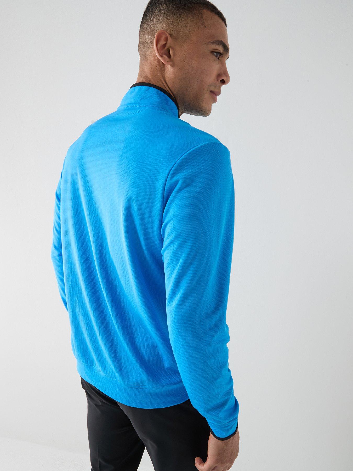 Image 2 of 5 of adidas Mens Golf Lightweight Quarter Zip - Blue