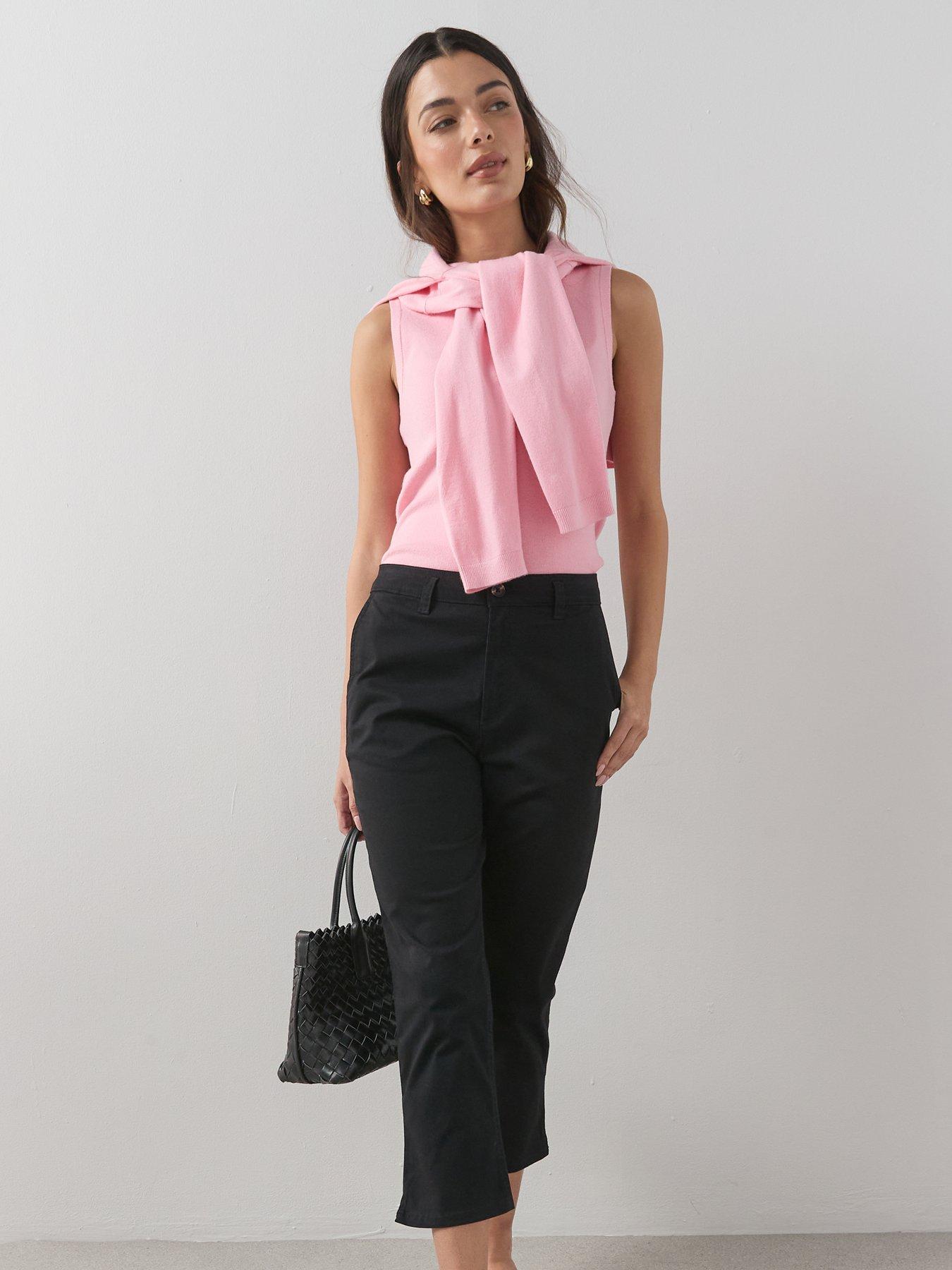 The Very Collection Skinny Capri Trouser - Black