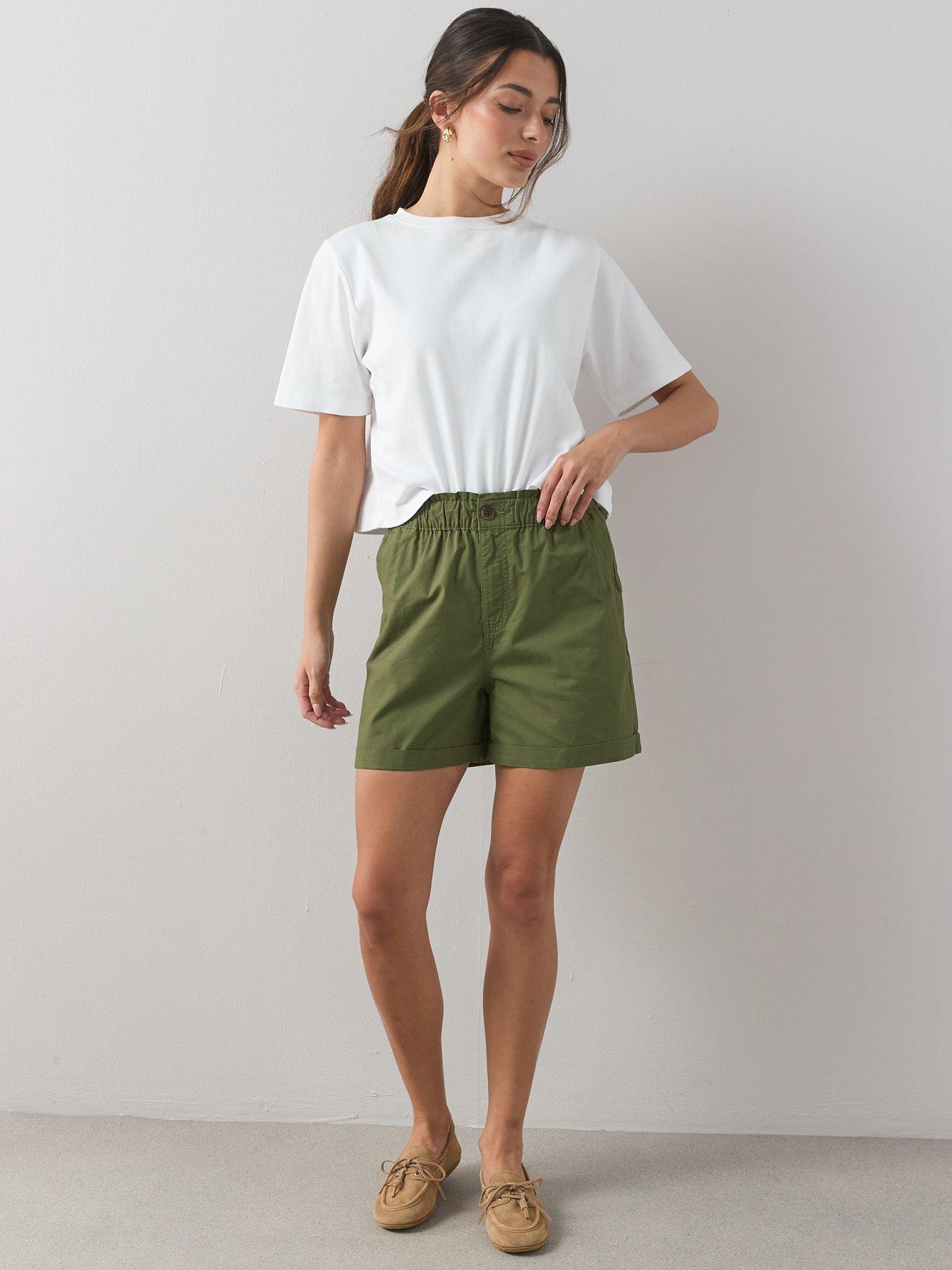 Image 2 of 7 of The Very Collection 2 Pack Poplin Shorts - Neutral/Khaki