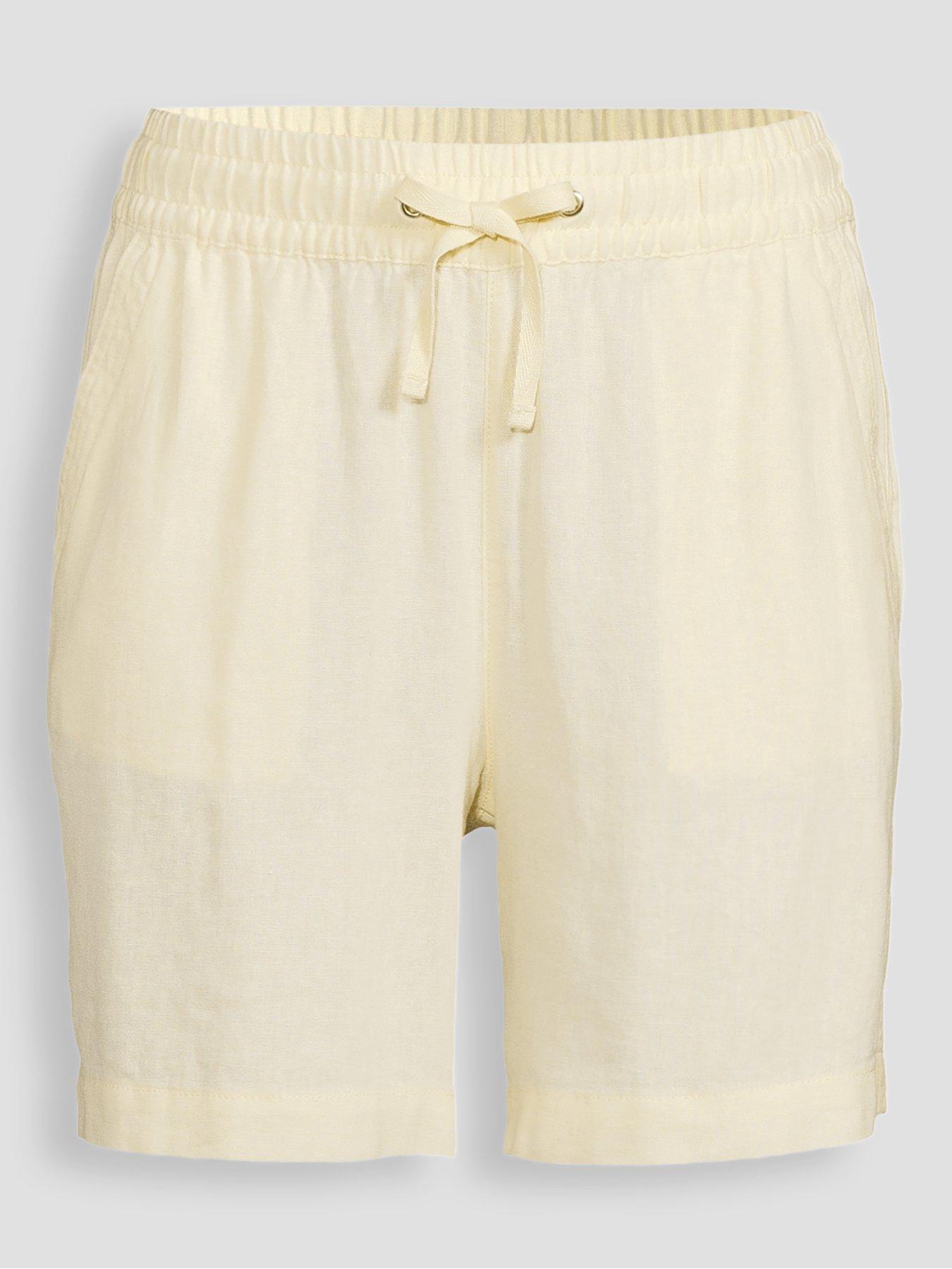 Image 7 of 7 of The Very Collection Linen Blend Shorts - Yellow