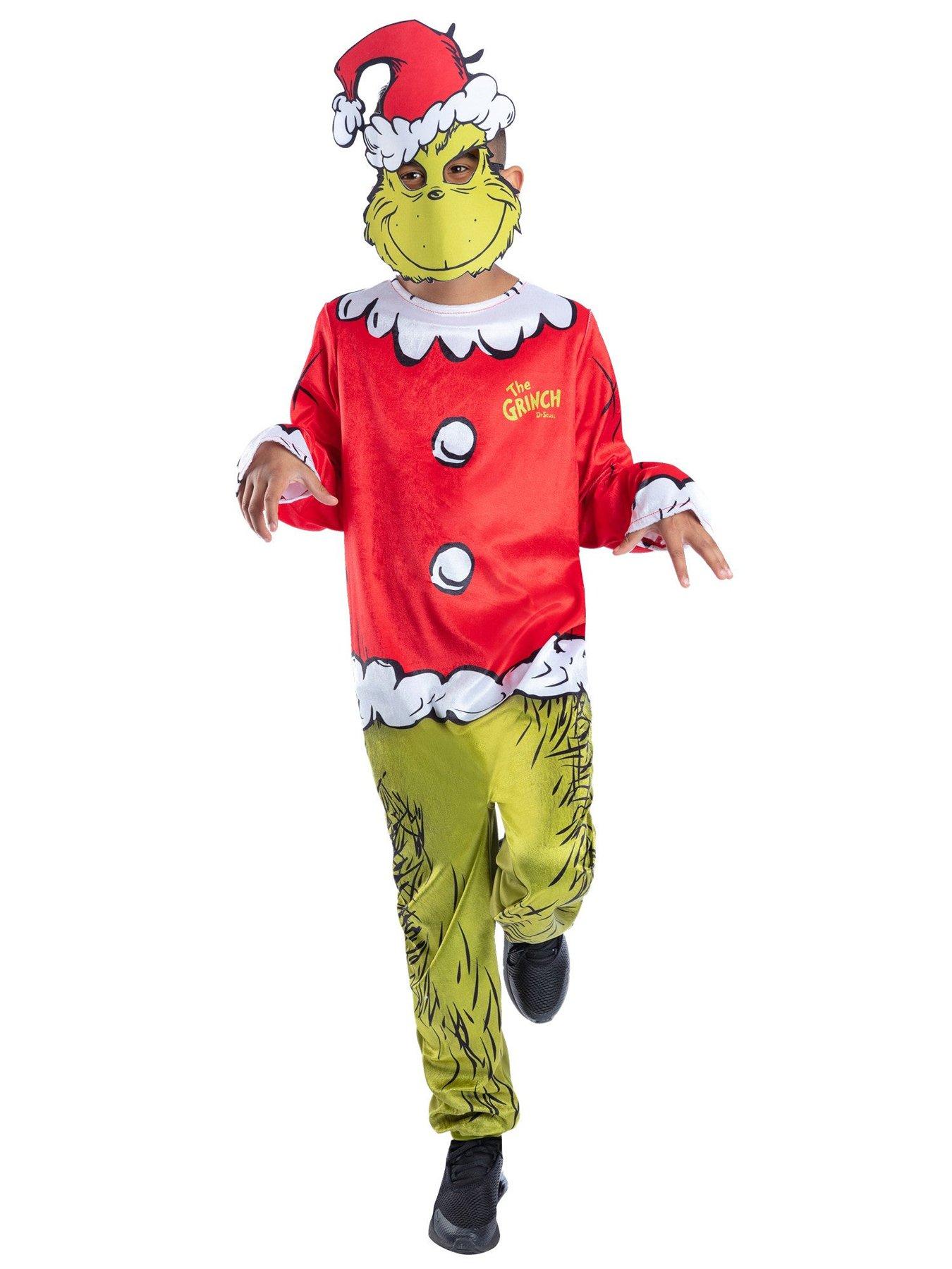 Dr Seuss The Grinch Santa Kids Costume