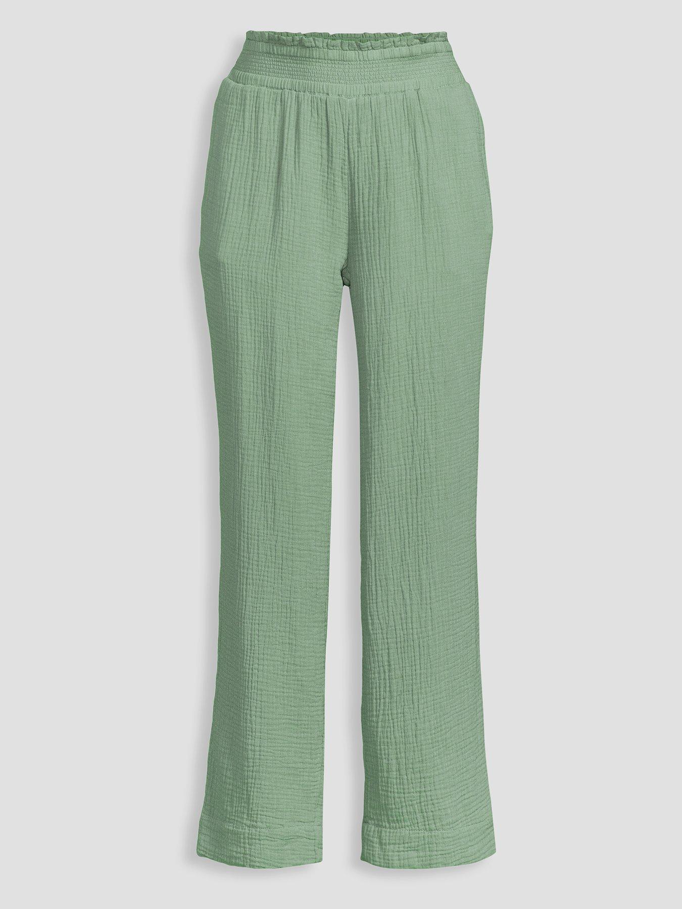 Image 7 of 7 of The Very Collection Textured Straight Leg Trouser&nbsp;- Khaki