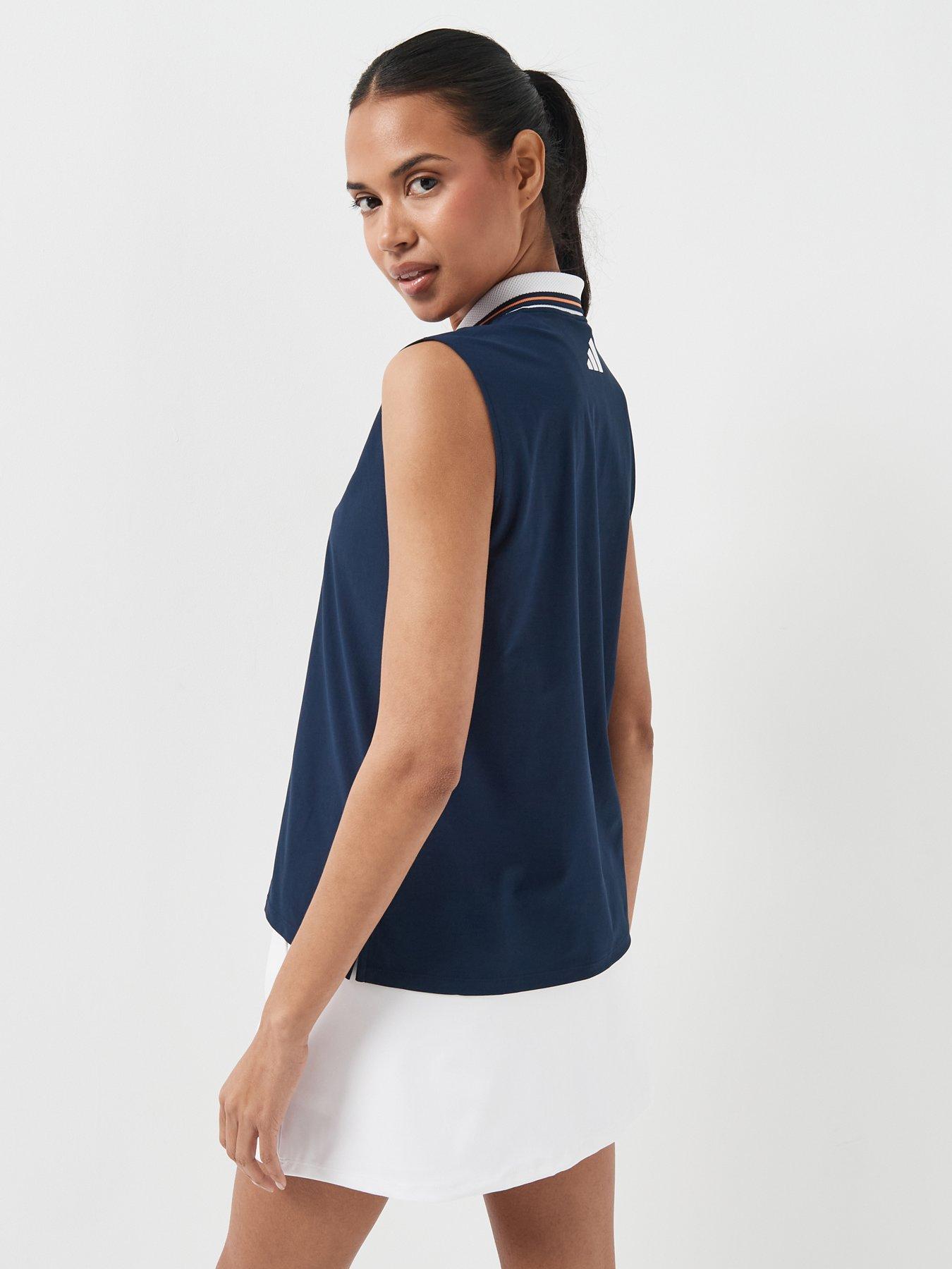 Image 2 of 6 of adidas Womens Golf Beyond Polo Shirt - Navy
