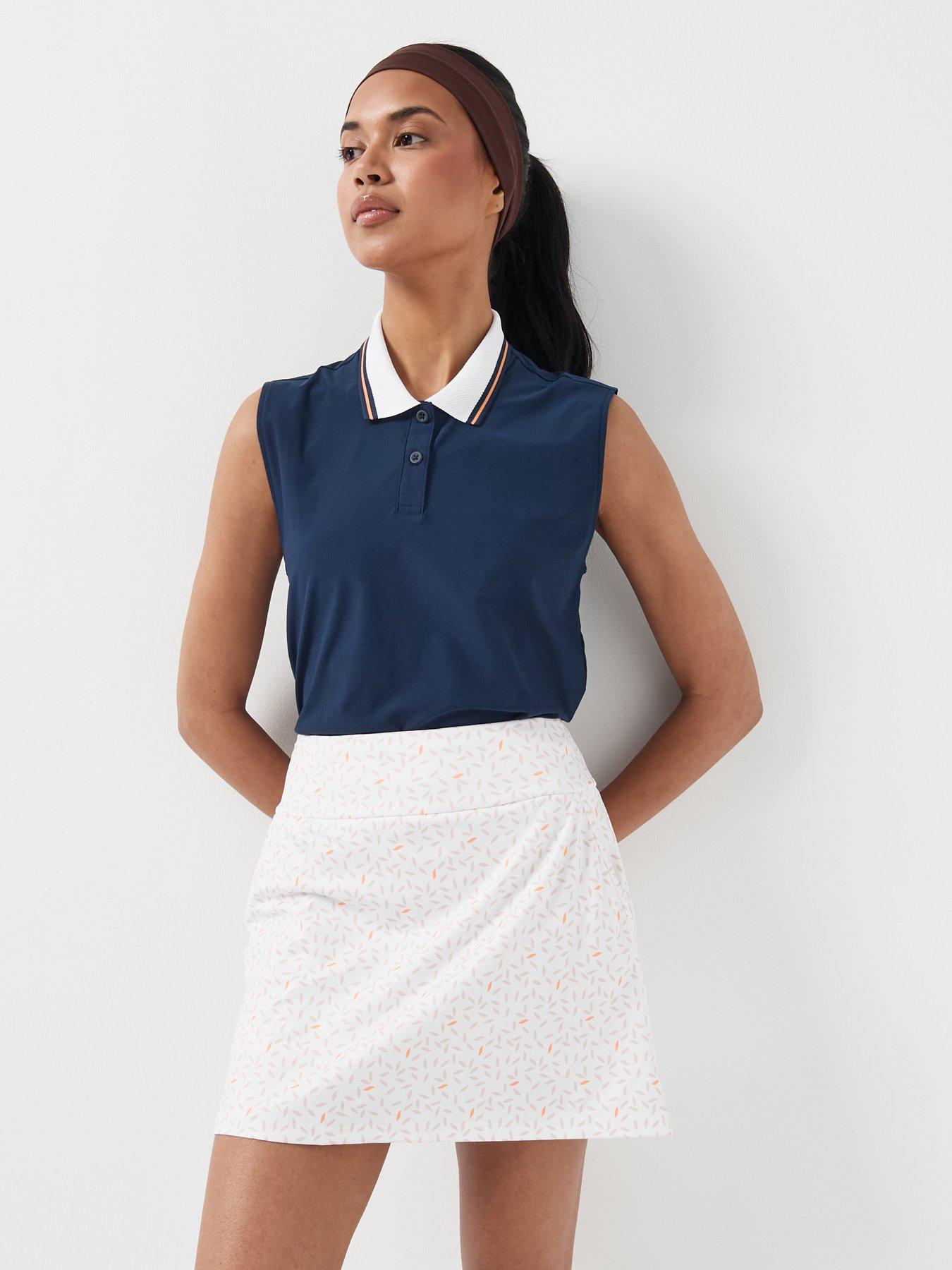 Image 3 of 6 of adidas Womens Golf Ultimate 365 Printed Knit Skort - White
