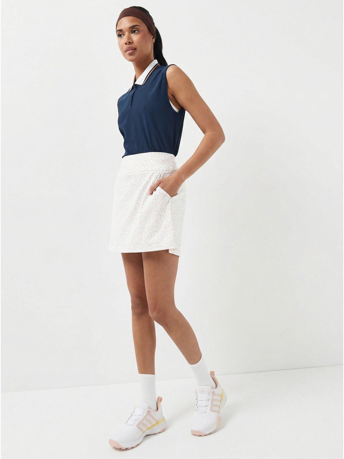Image 6 of 6 of adidas Womens Golf Ultimate 365 Printed Knit Skort - White