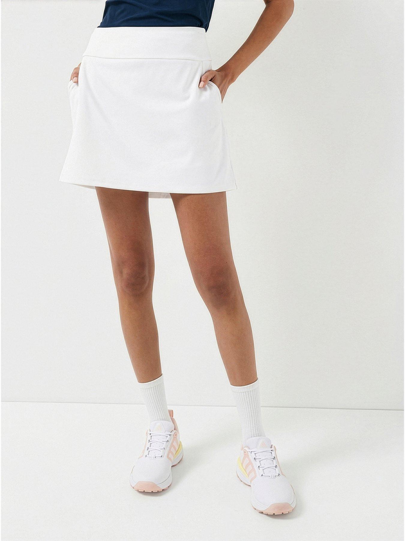 Image 1 of 6 of adidas Womens Golf Ultimate 365 Solid Knit Skort - White
