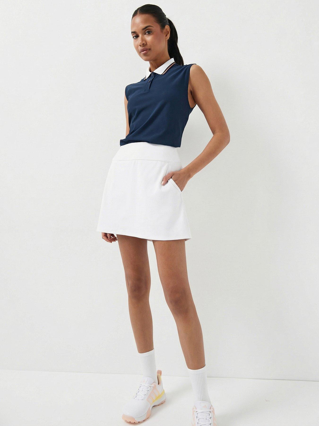 Image 3 of 6 of adidas Womens Golf Ultimate 365 Solid Knit Skort - White