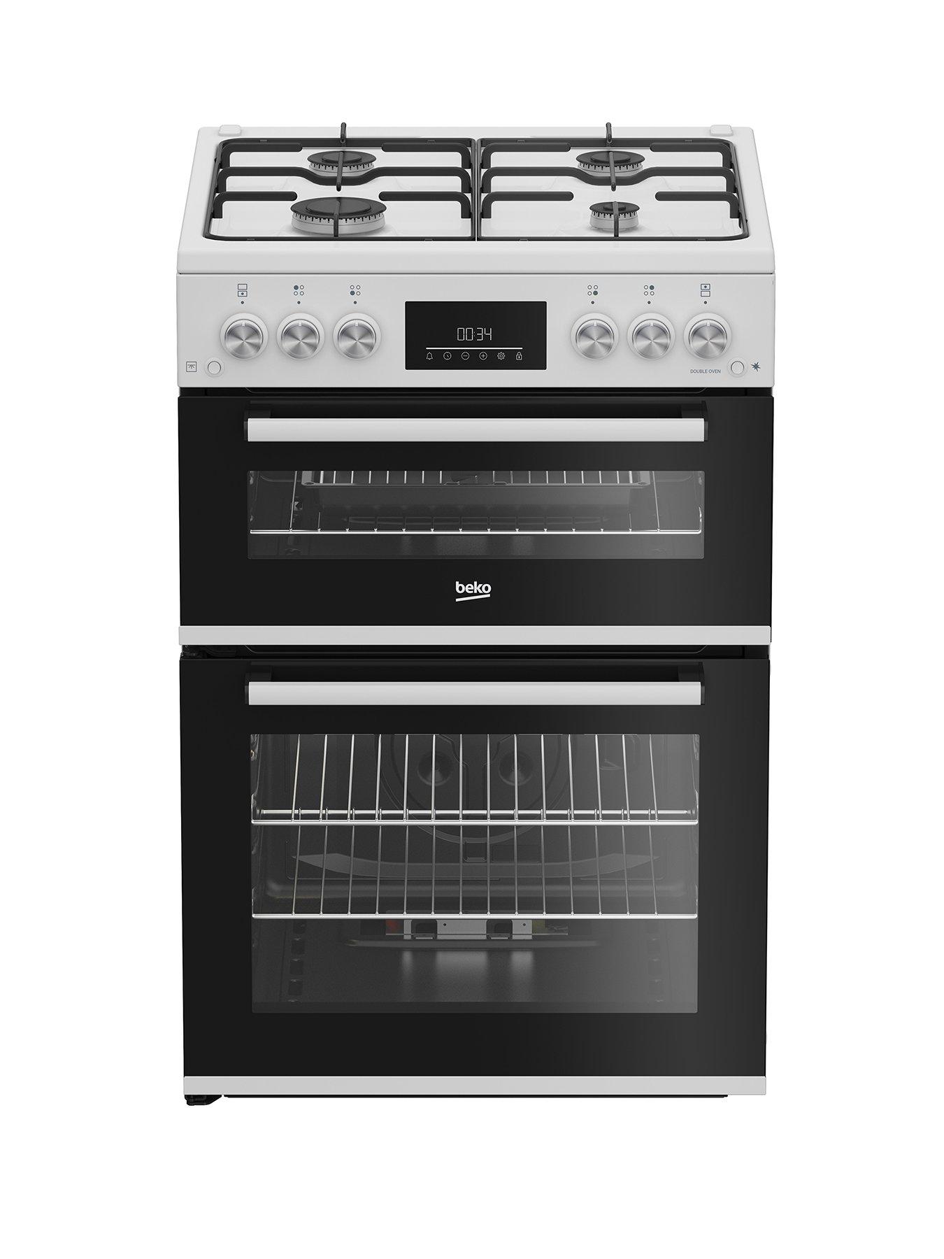 Beko FDG6231CW Double oven Gas Cooker White
