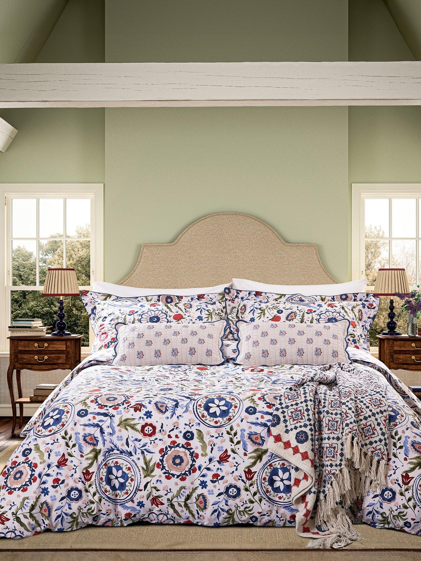 Joules Festival Flowers Duvet Cover Set Navy/Multi