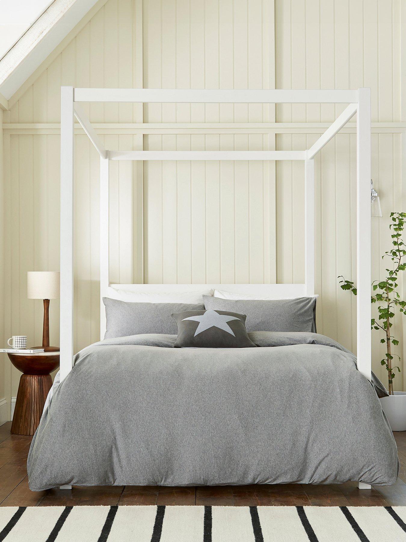 Helena Springfield Jersey Cover Duvet Set Grey