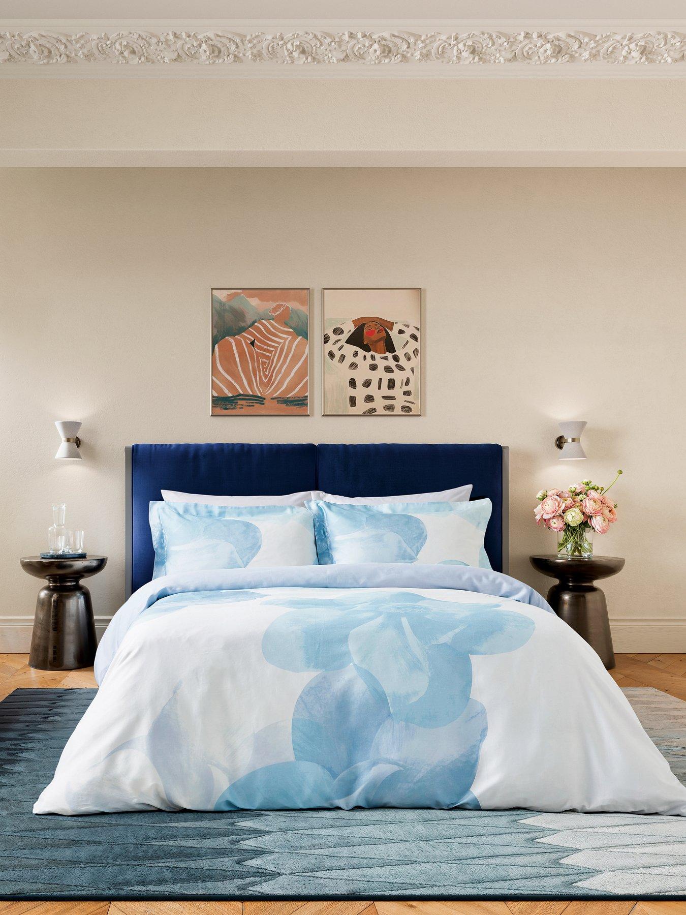 Ted Baker Photo Magnolia Duvet Cover Set Blue