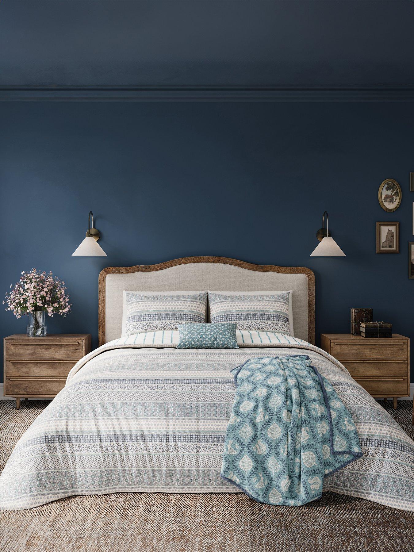 Helena Springfield Woodland Trellis Fleece Blue 140X180Cm