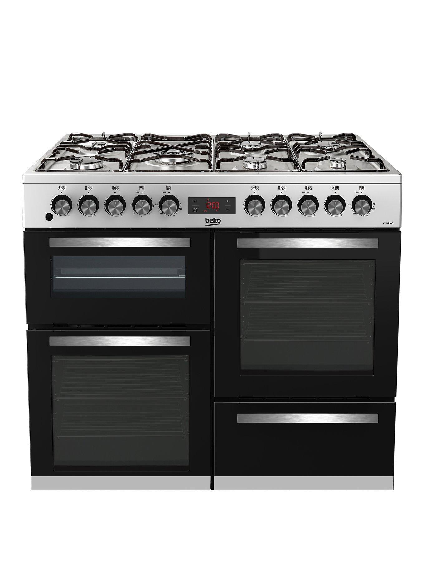 Beko KDV100X 100cm wide with 7 burners Range Cooker Stainless Steel