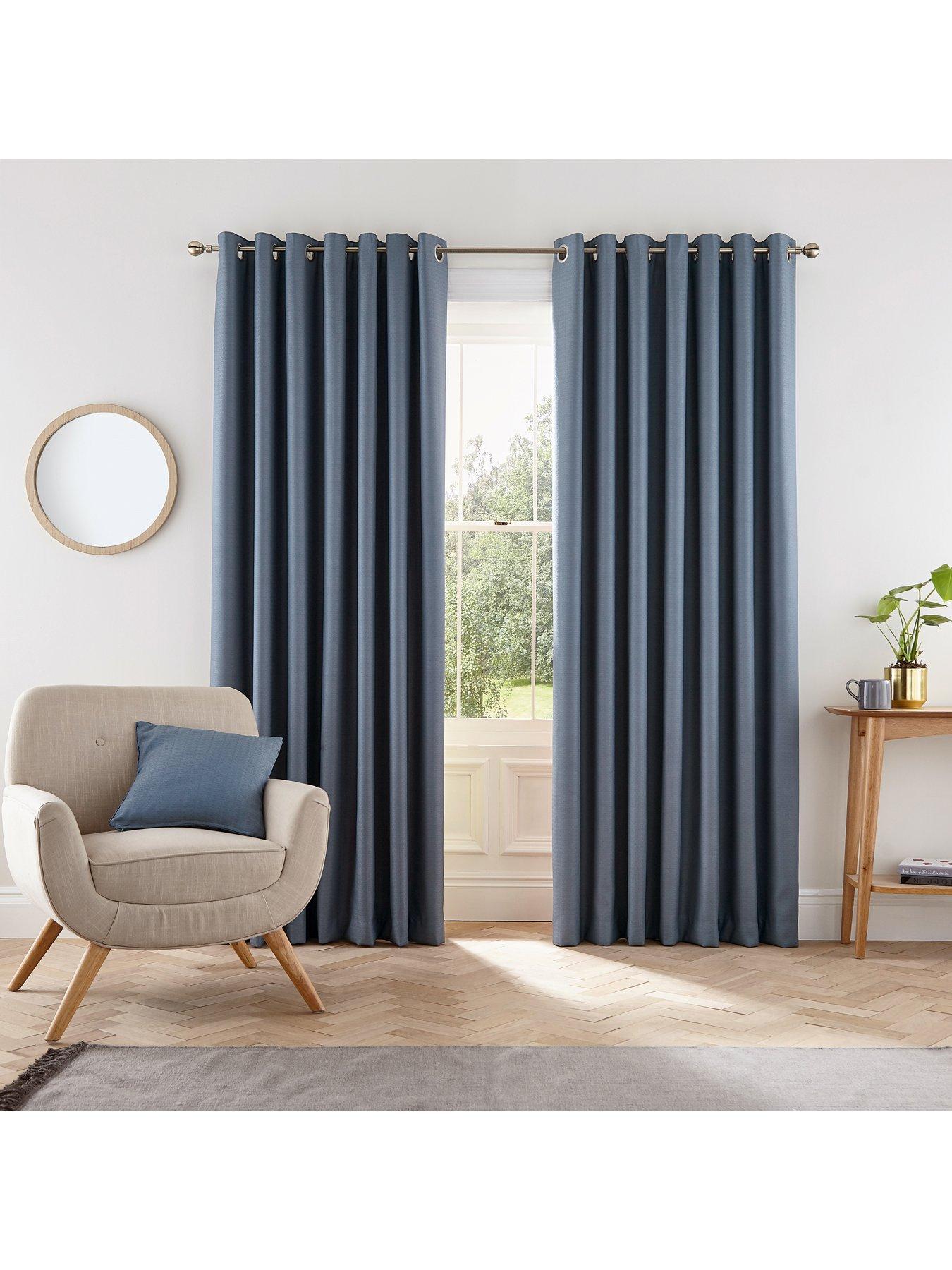 Helena Springfield Eden Lined Curtains W168xd137cm(w66xd54inches) Silver