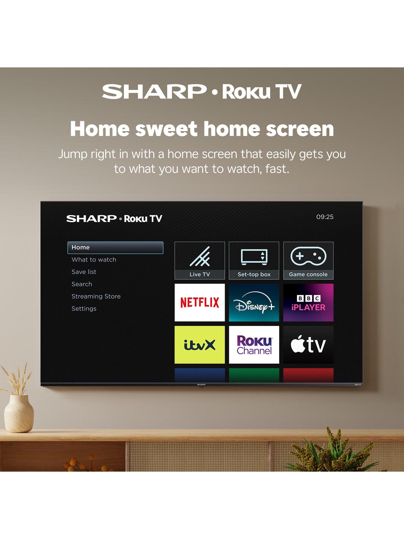Image 4 of 7 of Sharp HD2225K 40-inch Full HD Roku Smart TV HDR10 with Freely- 2T-C40HD2225KB