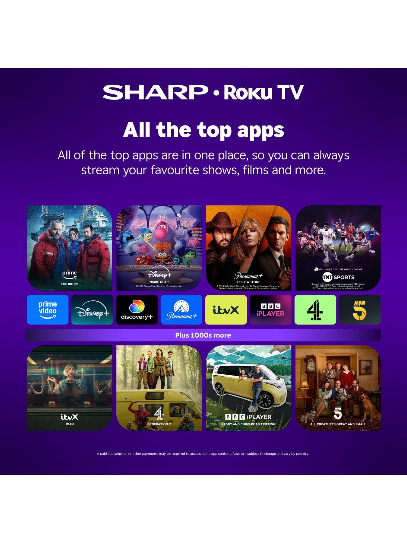 Image 5 of 7 of Sharp HD2225K 40-inch Full HD Roku Smart TV HDR10 with Freely- 2T-C40HD2225KB