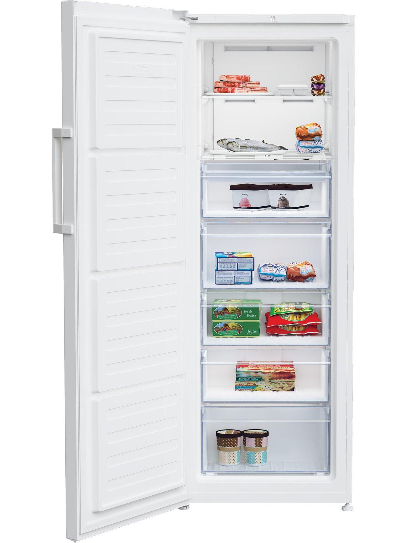 Image 3 of 3 of Beko FFP4671W Freestanding Tall Frost Free Freezer with Freezer Guard White