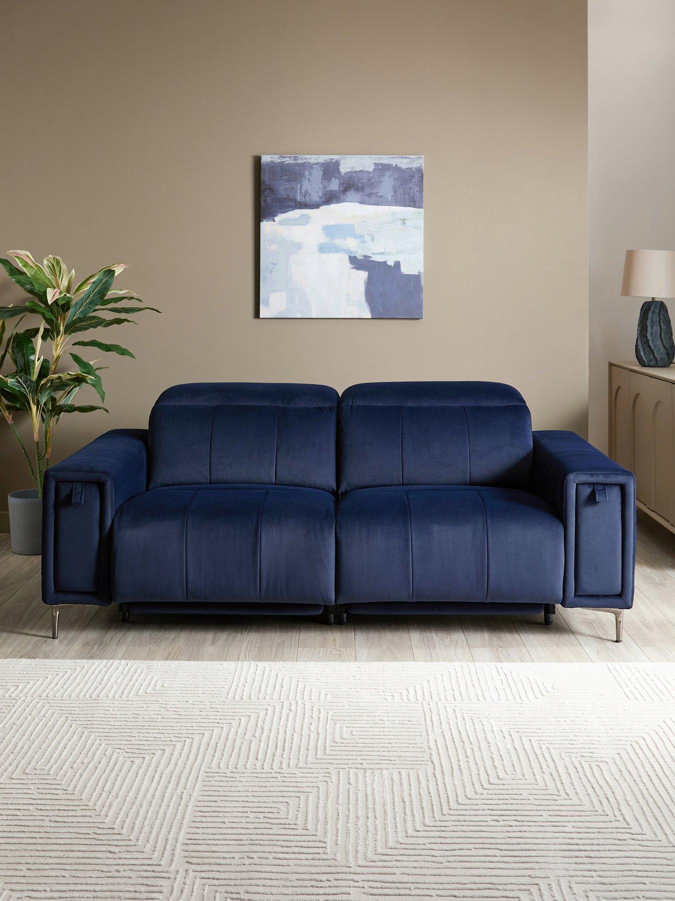 The Very Collection: Grove 3 Seater Fabric Power Electric Recliner With Storage - FSC&reg; Certified