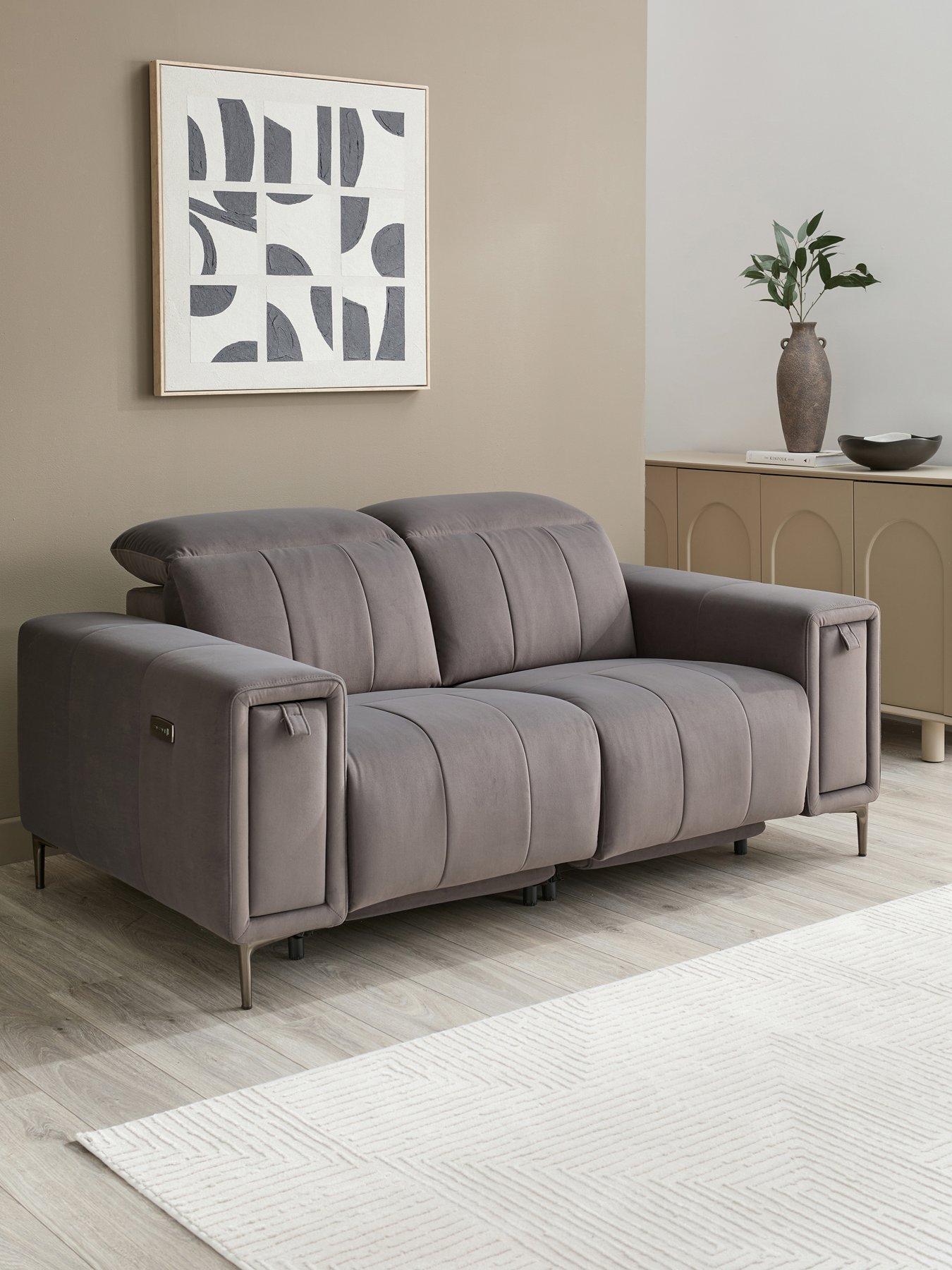 The Very Collection Grove 2 Seater Fabric Power Electric Recliner with Storage - FSC® Certified
