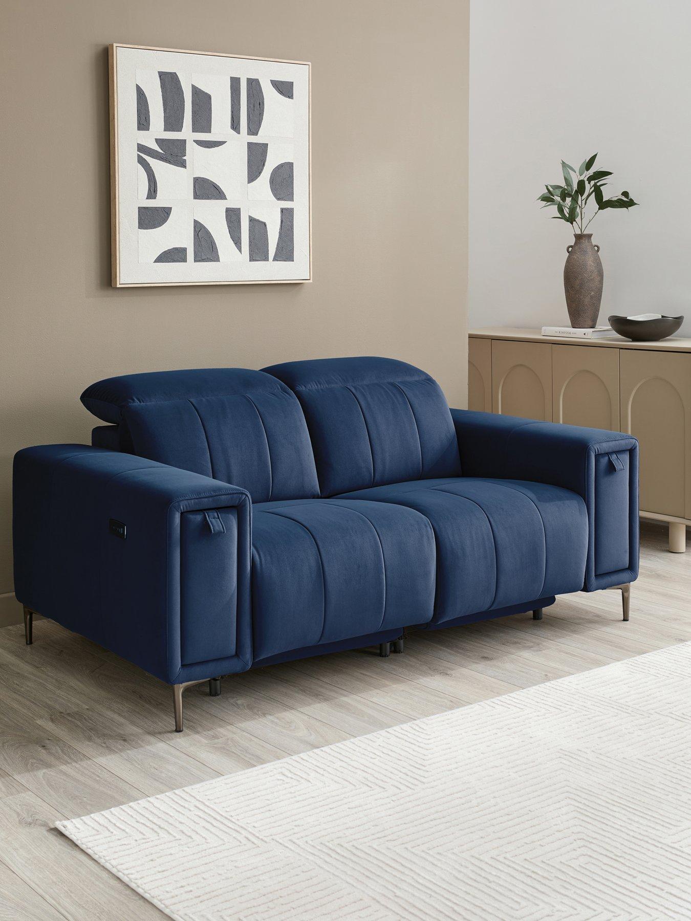 The Very Collection: Grove 2 Seater Fabric Power Electric Recliner With Storage - FSC&reg; Certified