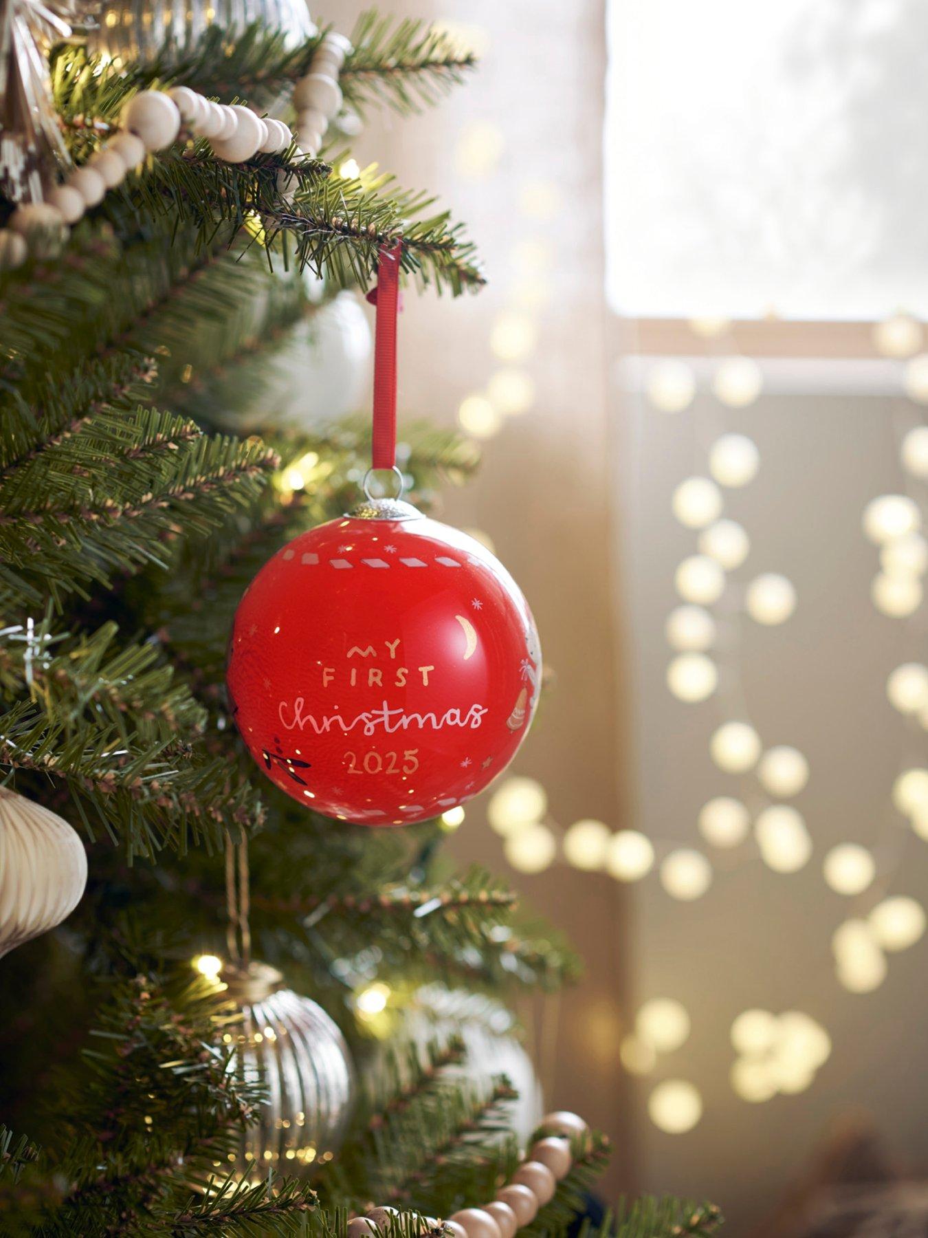 Mamas & Papas Glass Bauble 2025 - Red