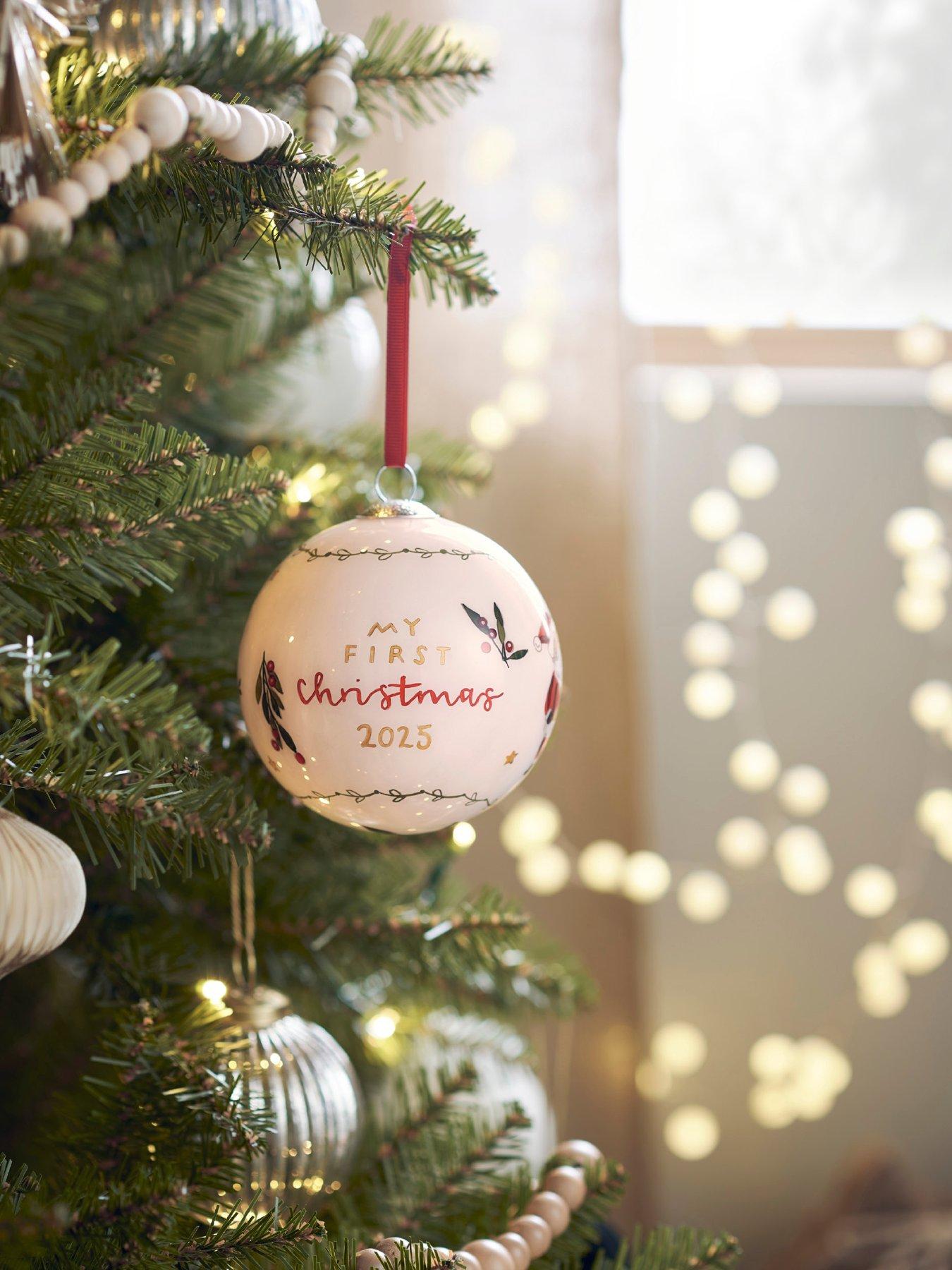 Mamas & Papas Glass Bauble 2025 - Pink