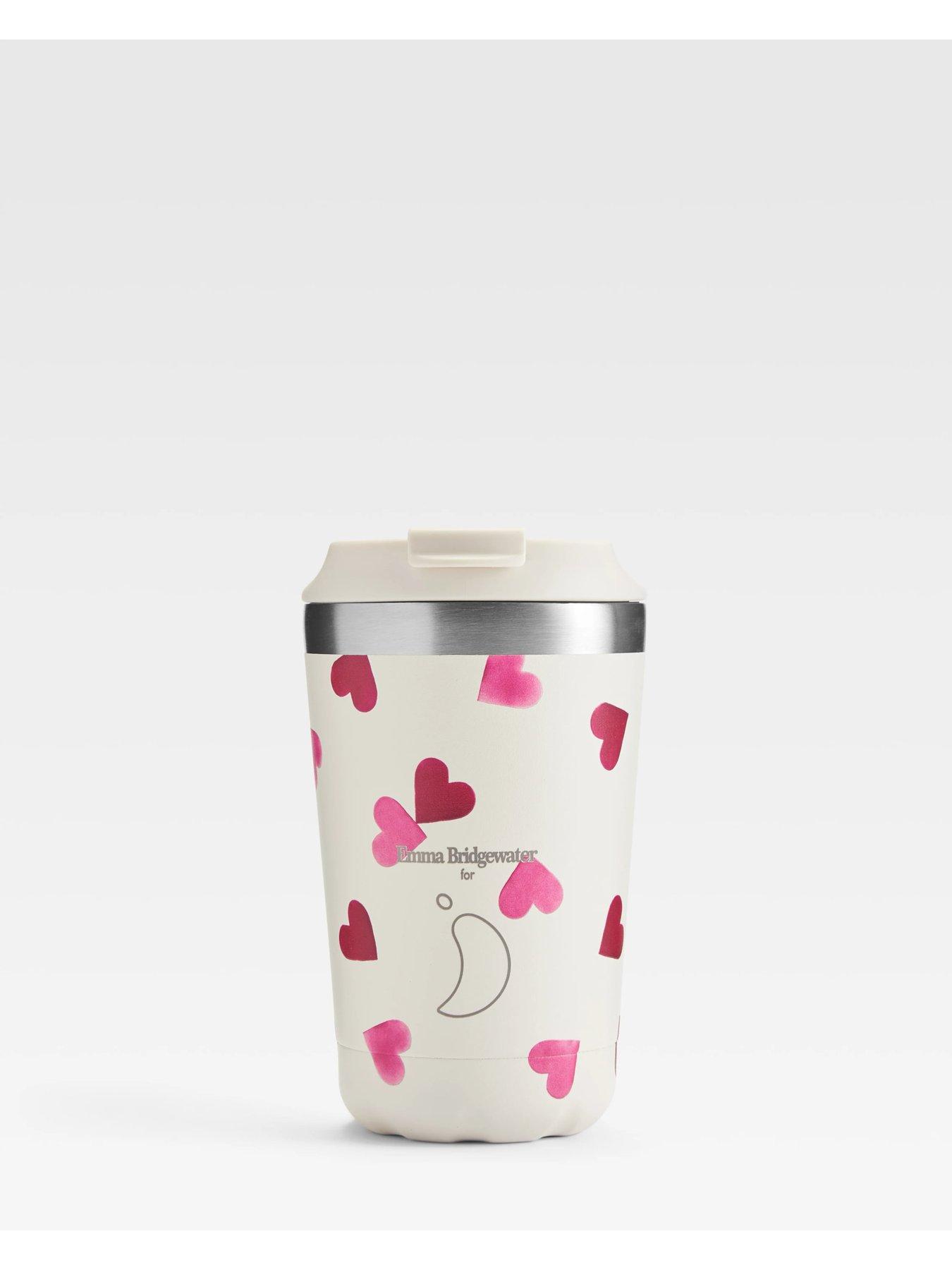 Chilly's Emma Bridgewater, Original Coffee Cup 2024, 340ml, Pink Hearts