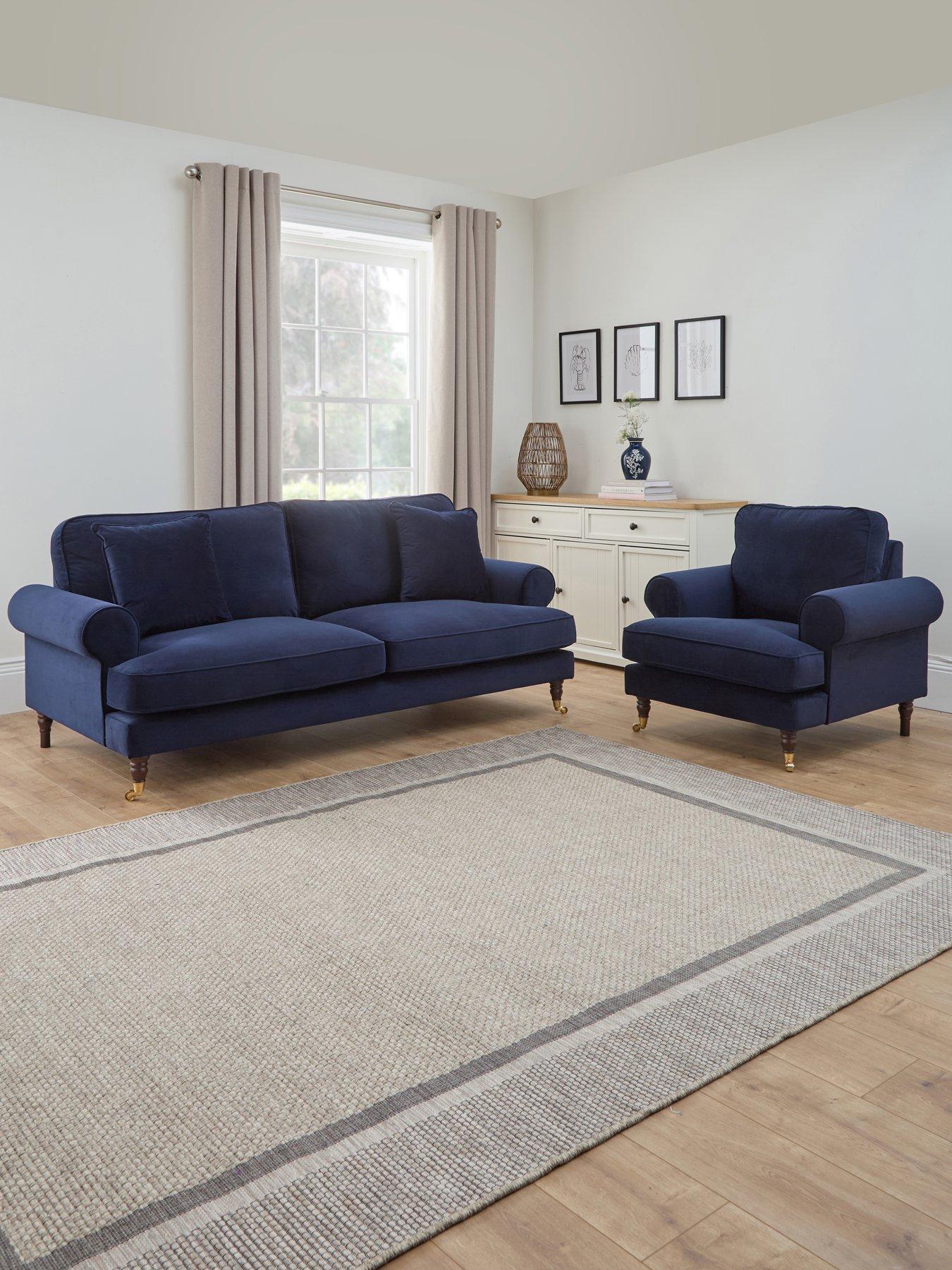 The Very Collection Coast 3 Seater Fabric Sofa + Armchair (Buy  &  SAVE!) - FSC® Certified