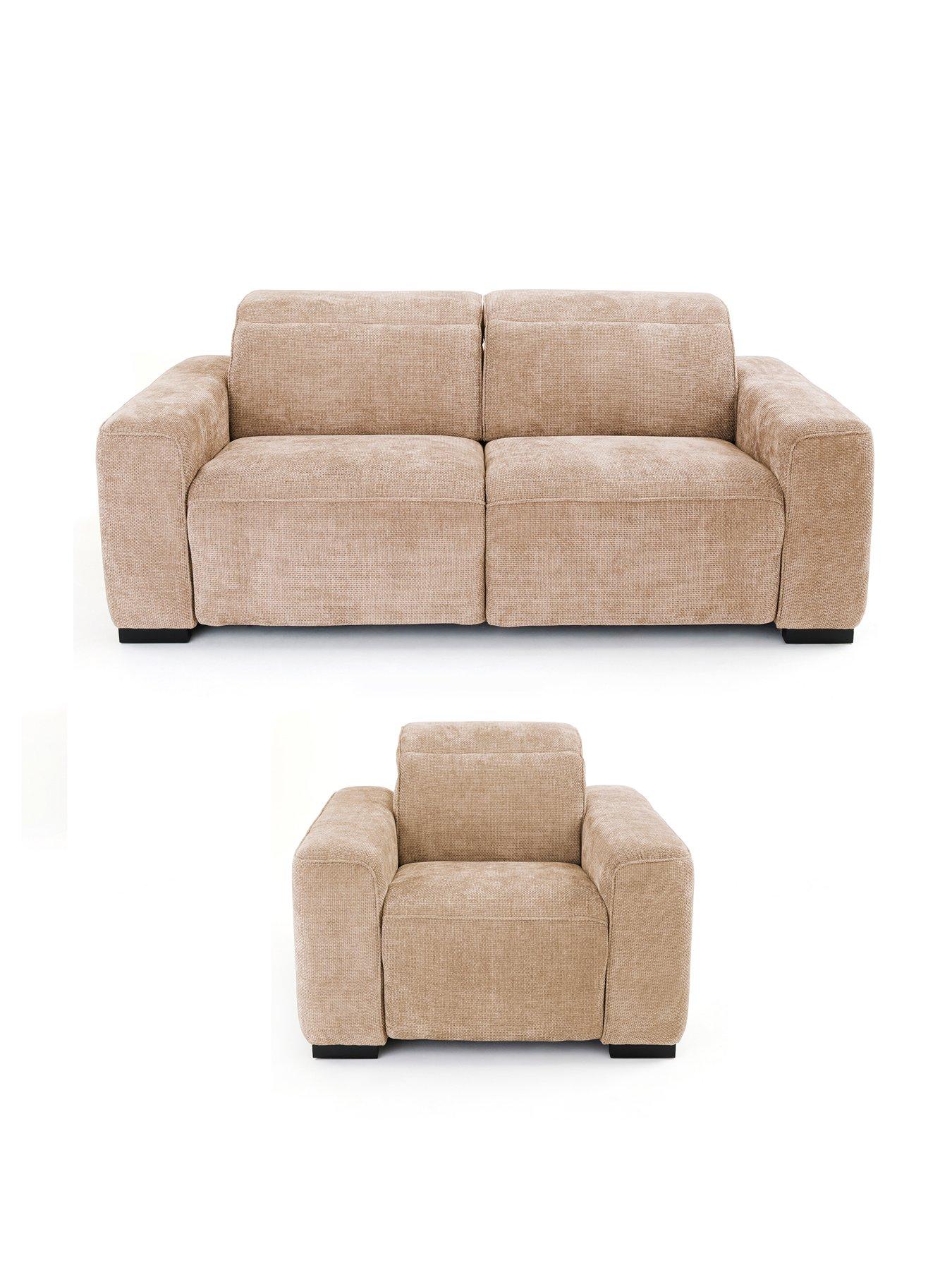The Very Collection Venosa 3 Seater Fabric Sofa + Chair - FSC® Certified