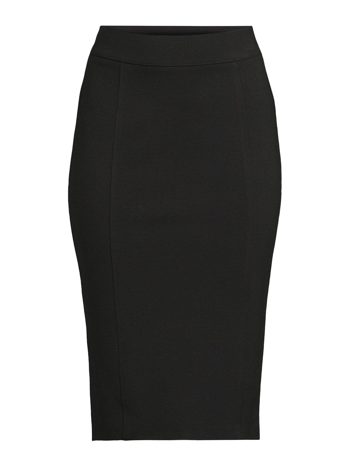 Image 7 of 7 of The Very Collection Panelled Pencil Skirt - Black