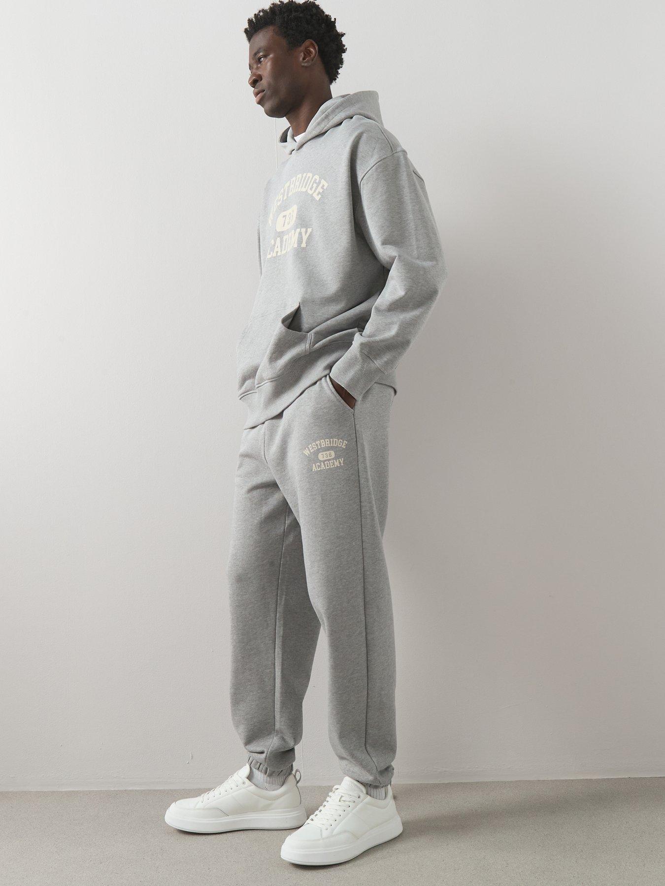 Image 3 of 7 of The Very Collection Pure Cotton Premium Relaxed Fit Cuffed Joggers - Grey