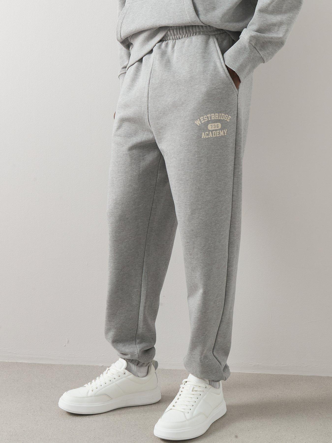 Image 6 of 7 of The Very Collection Pure Cotton Premium Relaxed Fit Cuffed Joggers - Grey