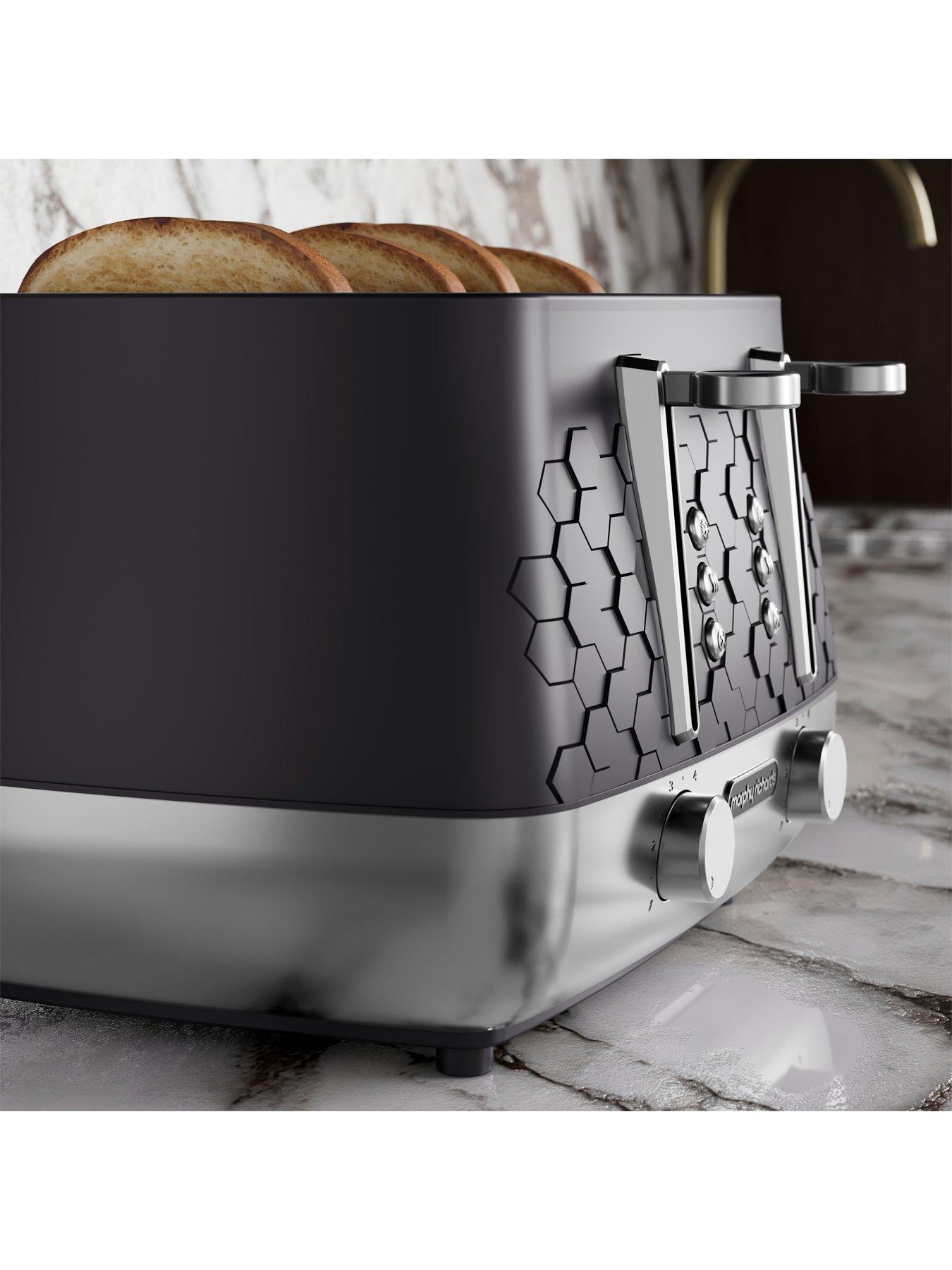 Morphy Richards Cassini 4 Slice 4 Slot Toaster - Black | Very