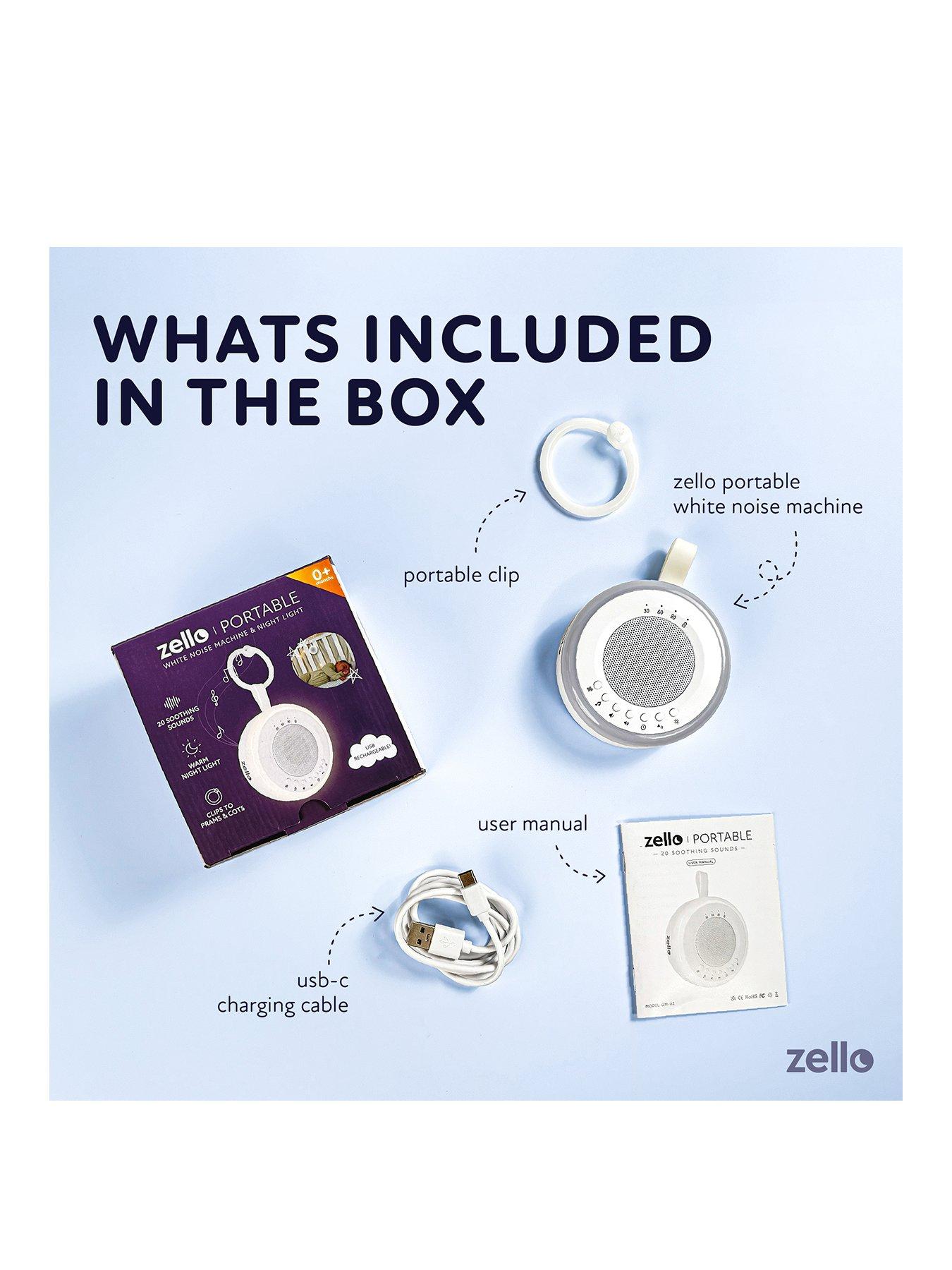 Image 2 of 7 of Zello Portable White Noise Machine &amp; Night Light
