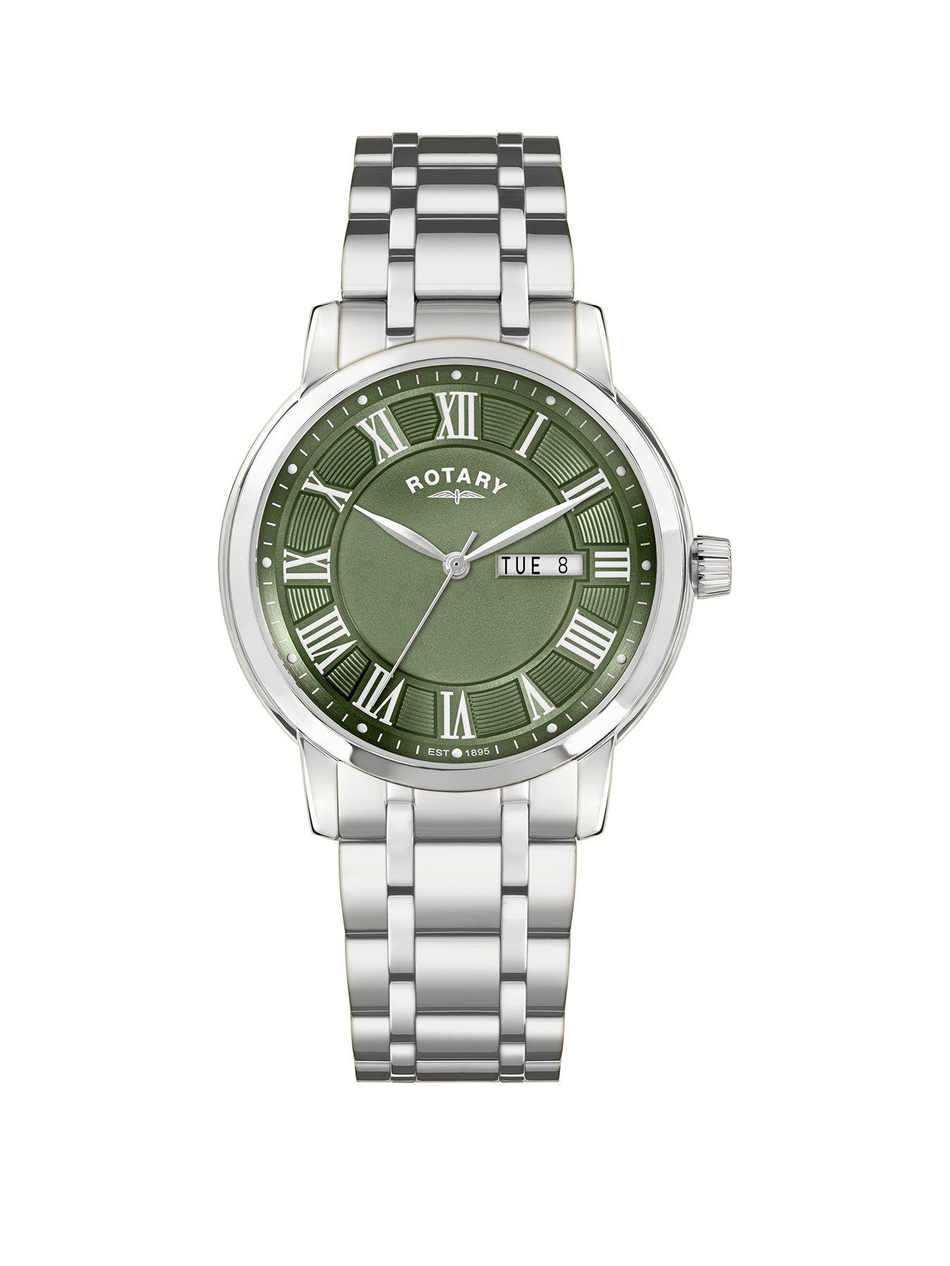 Rotary Men's Heritage Stainless Steel Bracelet Watch