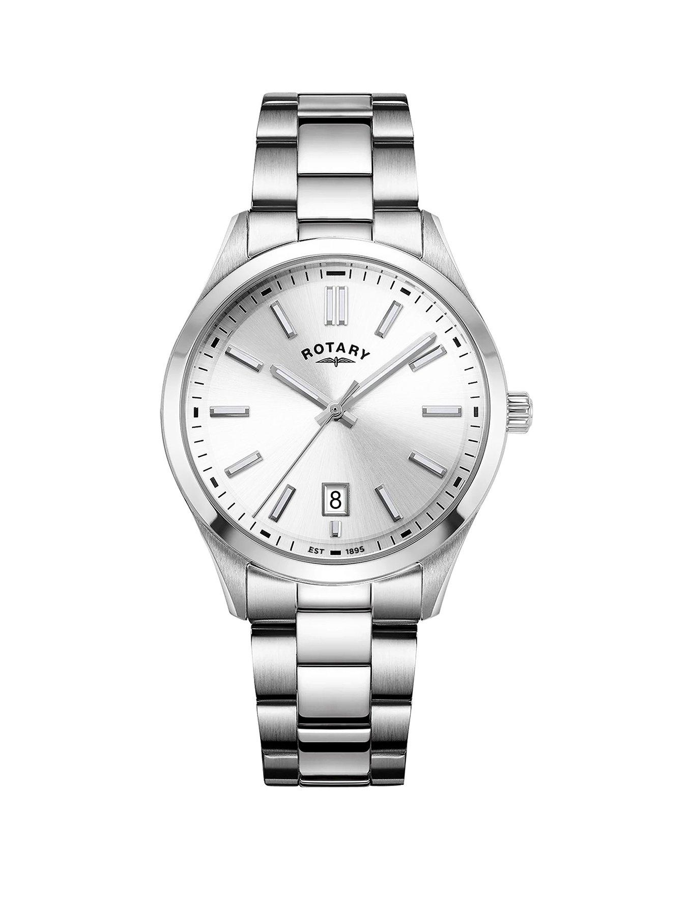 Image 1 of 3 of Rotary Men's Heritage Silver Dial Stainless Steel Bracelet Watch