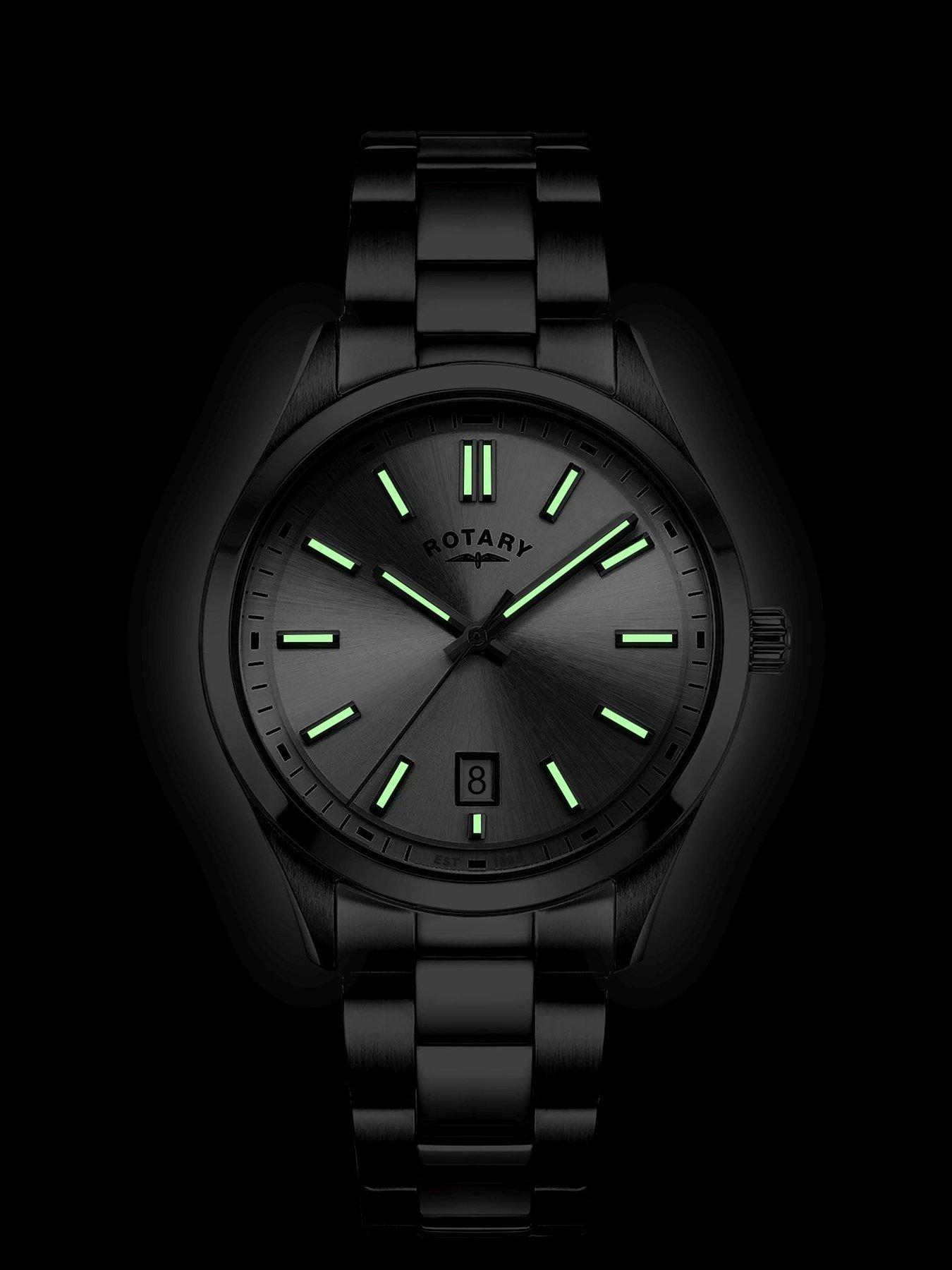Image 2 of 3 of Rotary Men's Heritage Silver Dial Stainless Steel Bracelet Watch
