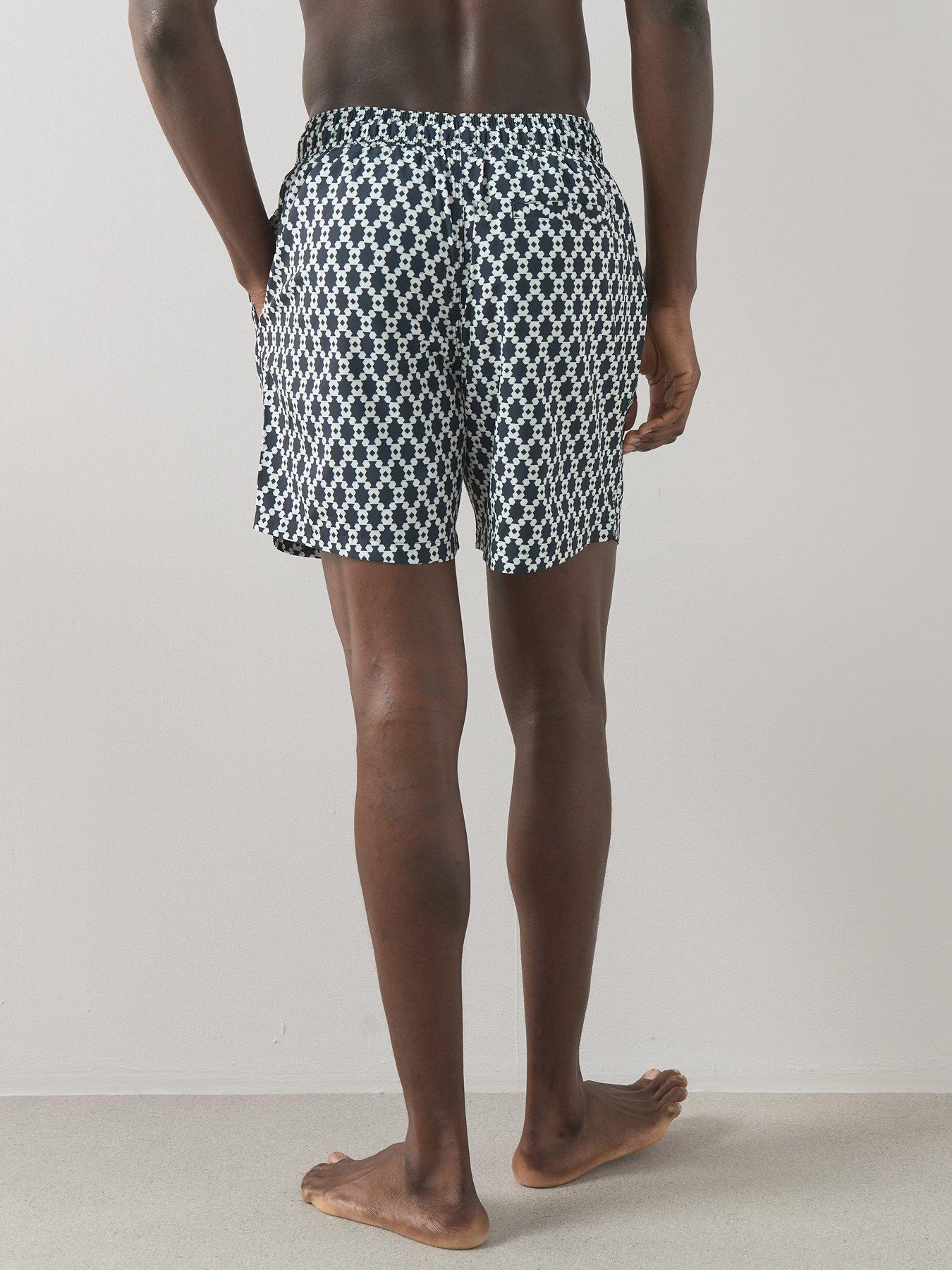 Image 2 of 6 of The Very Collection Quick Dry Geometric Print Swim Shorts - Multi