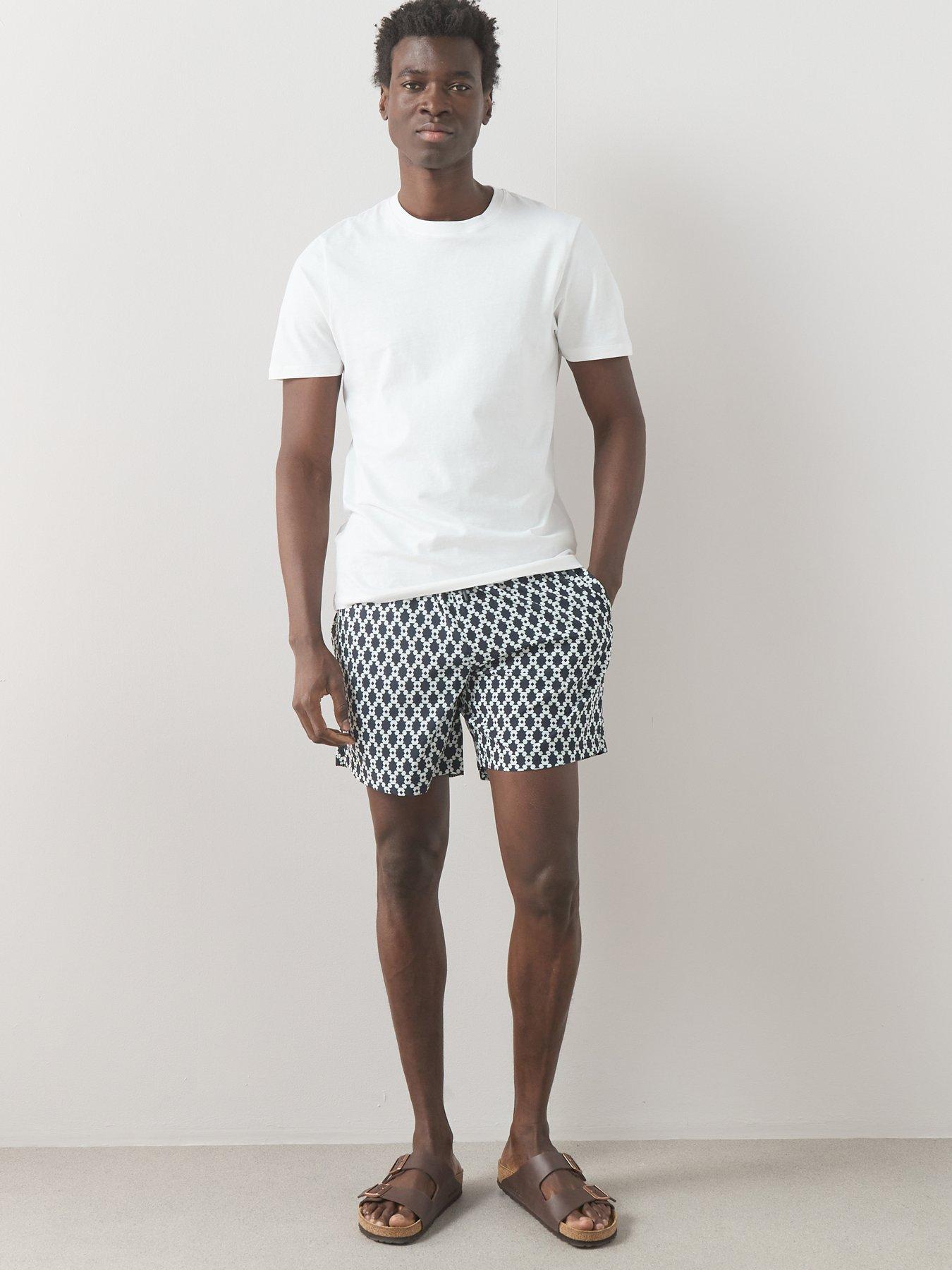 Image 3 of 6 of The Very Collection Quick Dry Geometric Print Swim Shorts - Multi