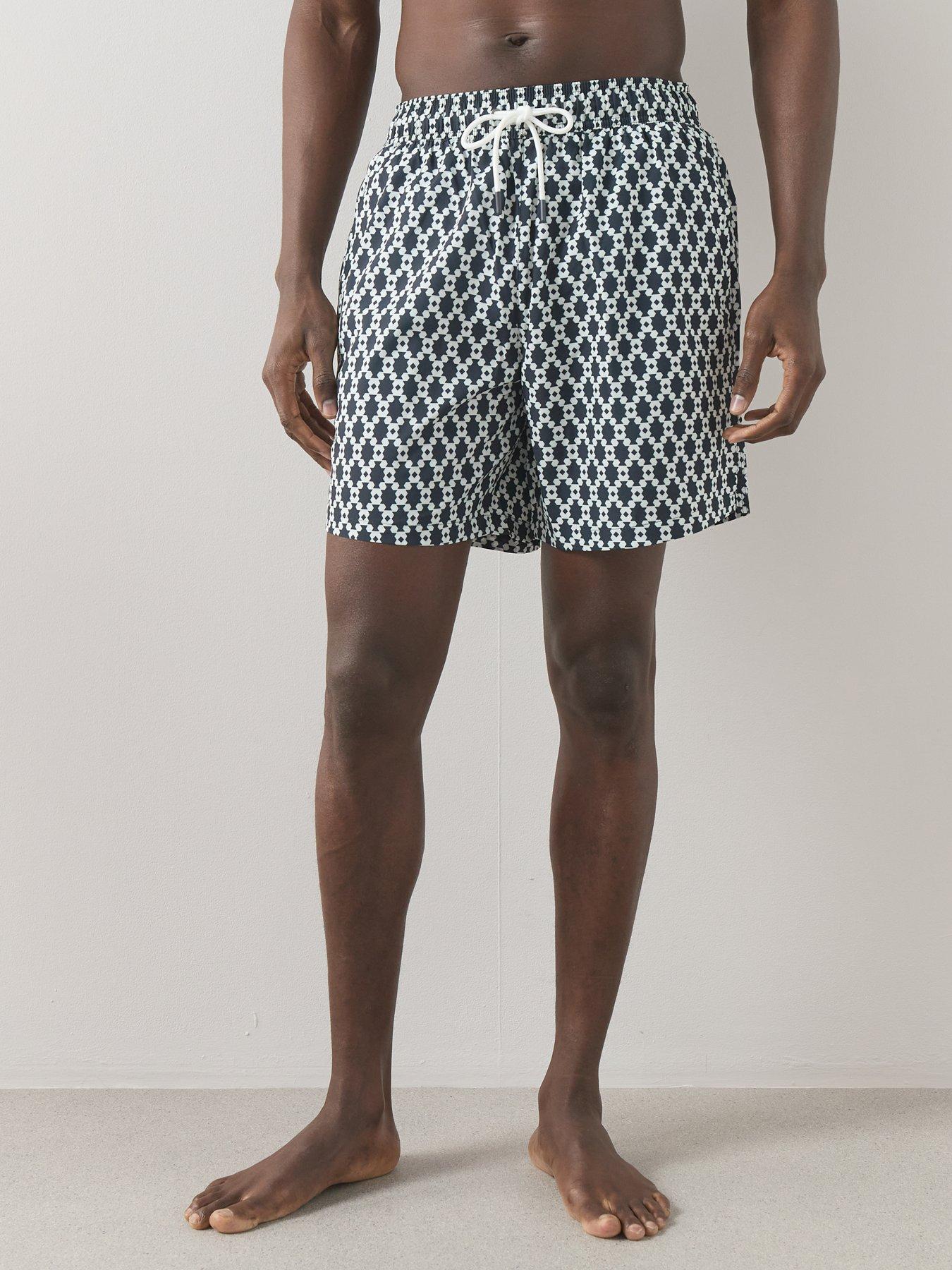 Image 5 of 6 of The Very Collection Quick Dry Geometric Print Swim Shorts - Multi