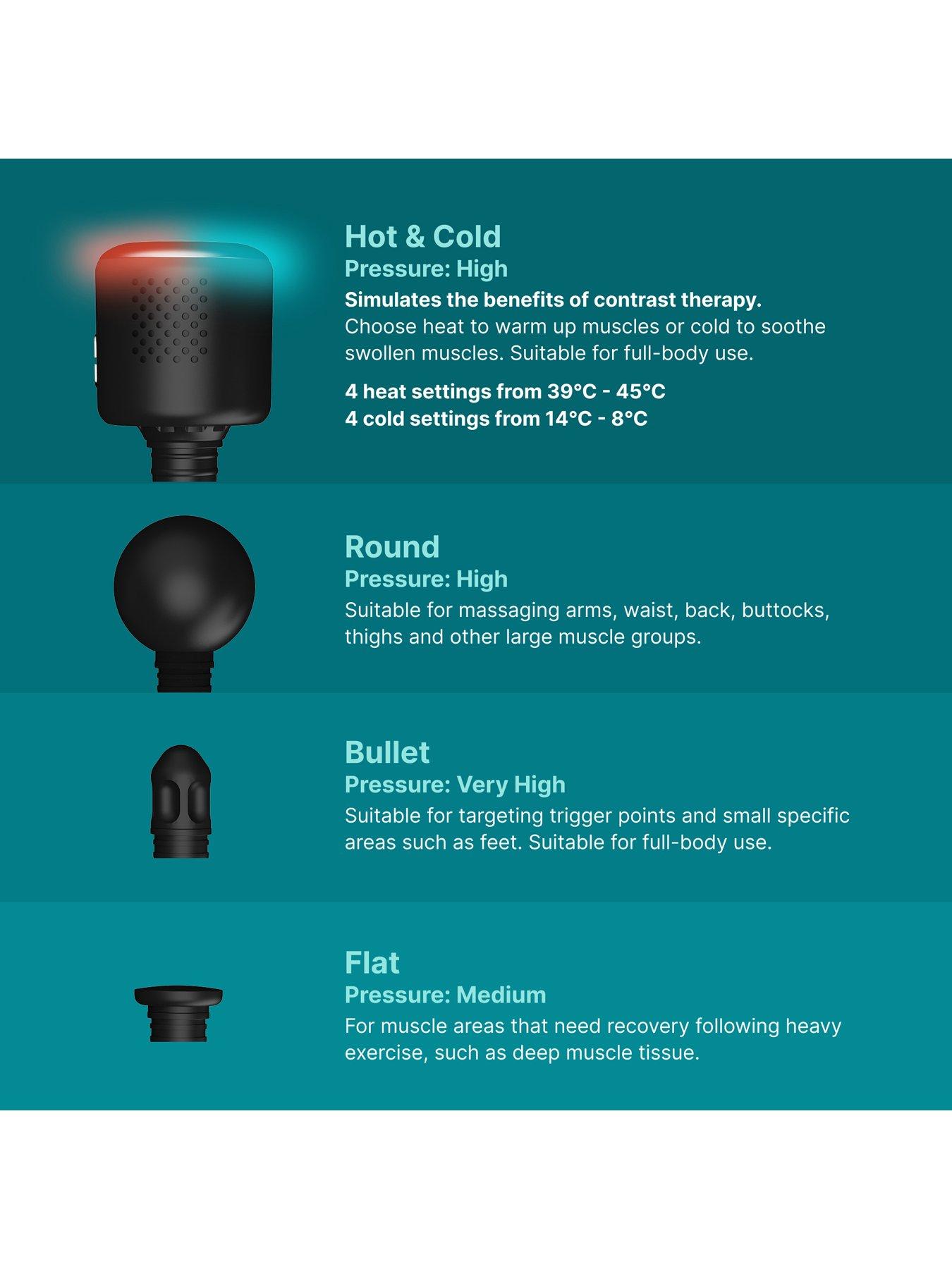 Image 3 of 8 of Homedics Novo Hot & Cold Massage Gun