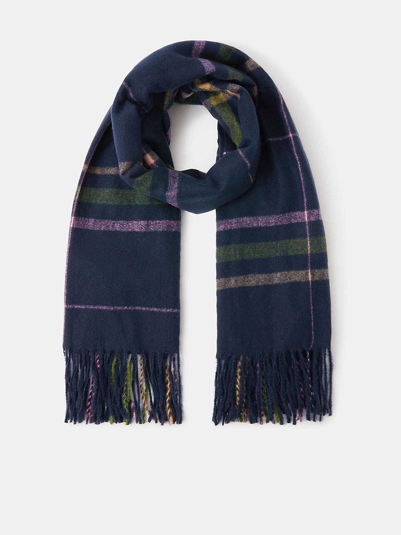 Accessorize Onyx Check Blanket - Blue