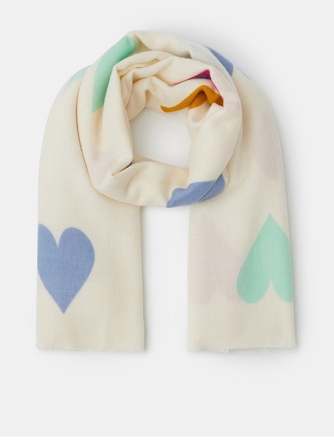 Accessorize Heart Print Blanket Scarf - Multi