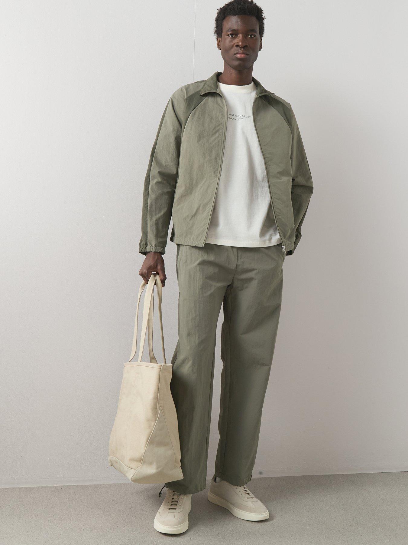 The Very Collection Tech Zip Through Shell Jacket - Green | Very
