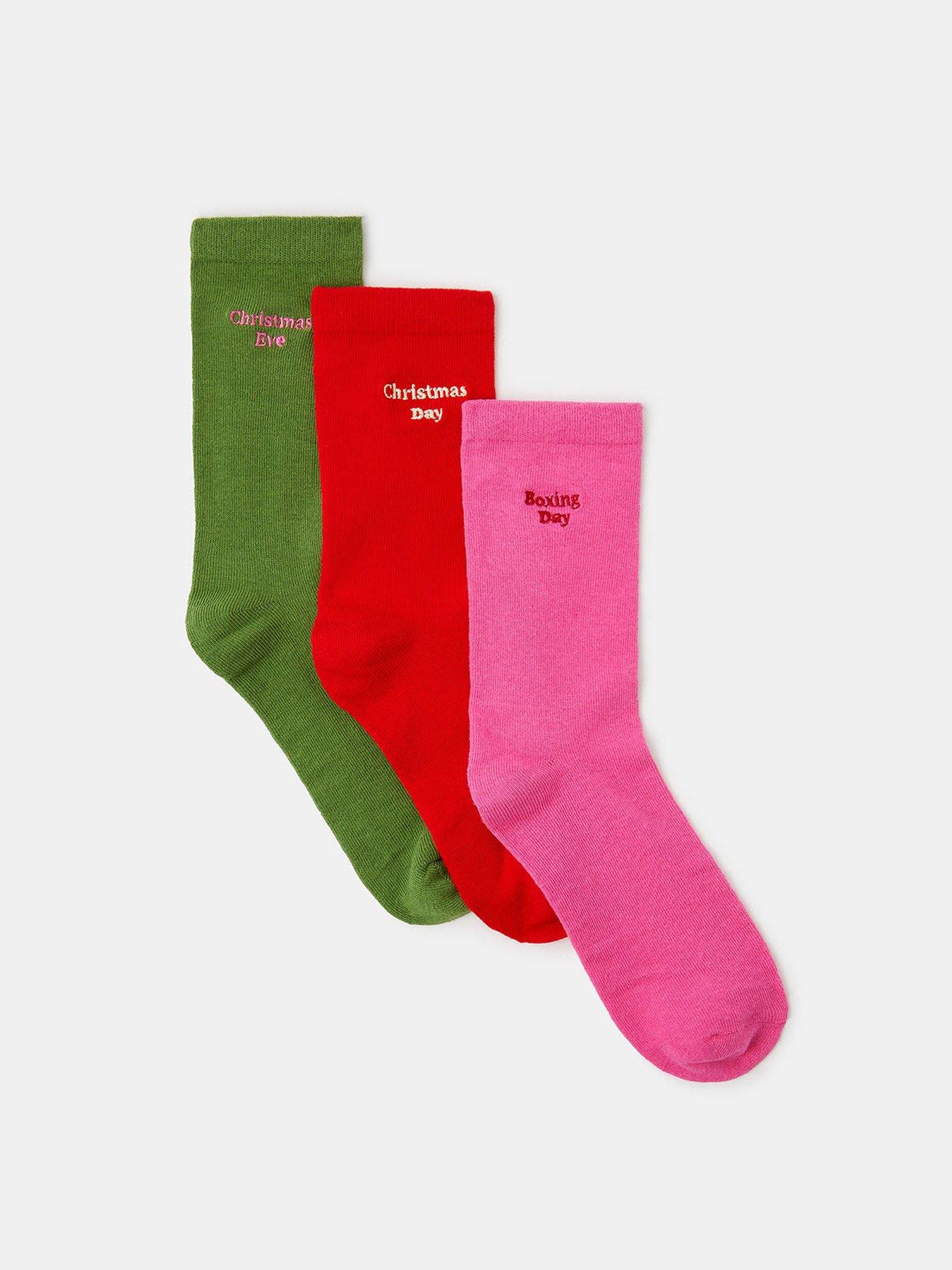Image 1 of 4 of Accessorize Sock Box Slogan - Multi