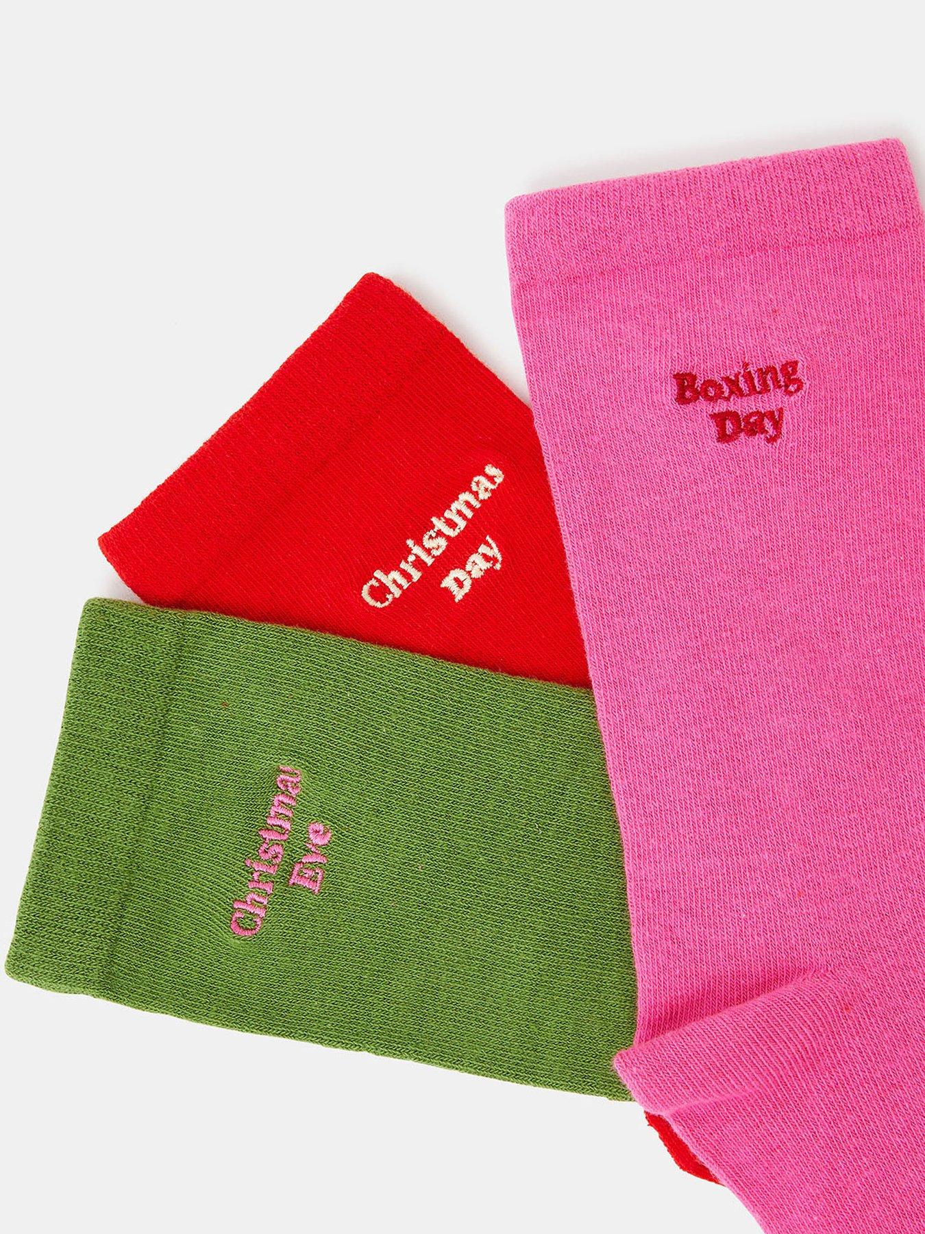 Image 3 of 4 of Accessorize Sock Box Slogan - Multi