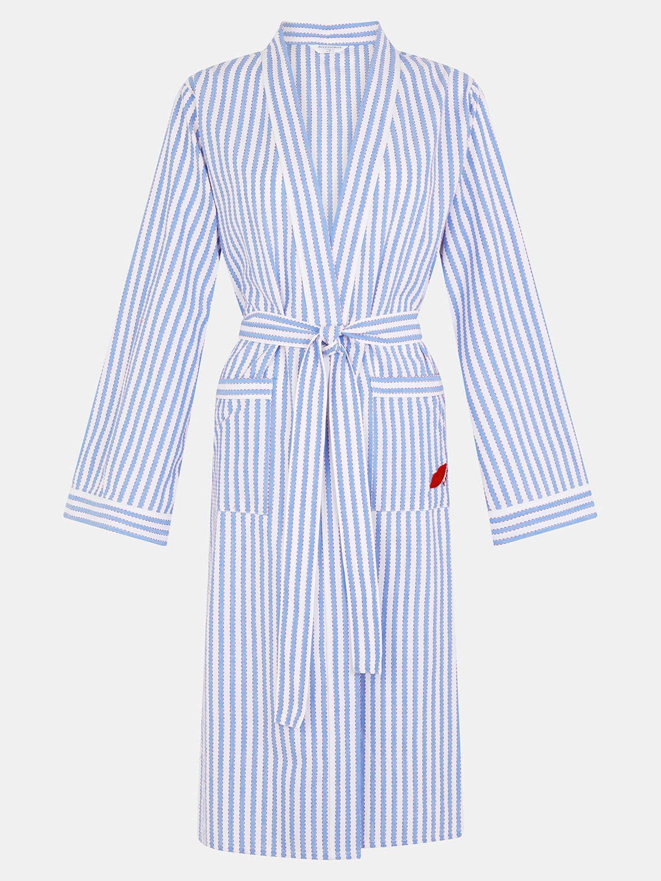 Accessorize Stripe Robe - Blue | Very